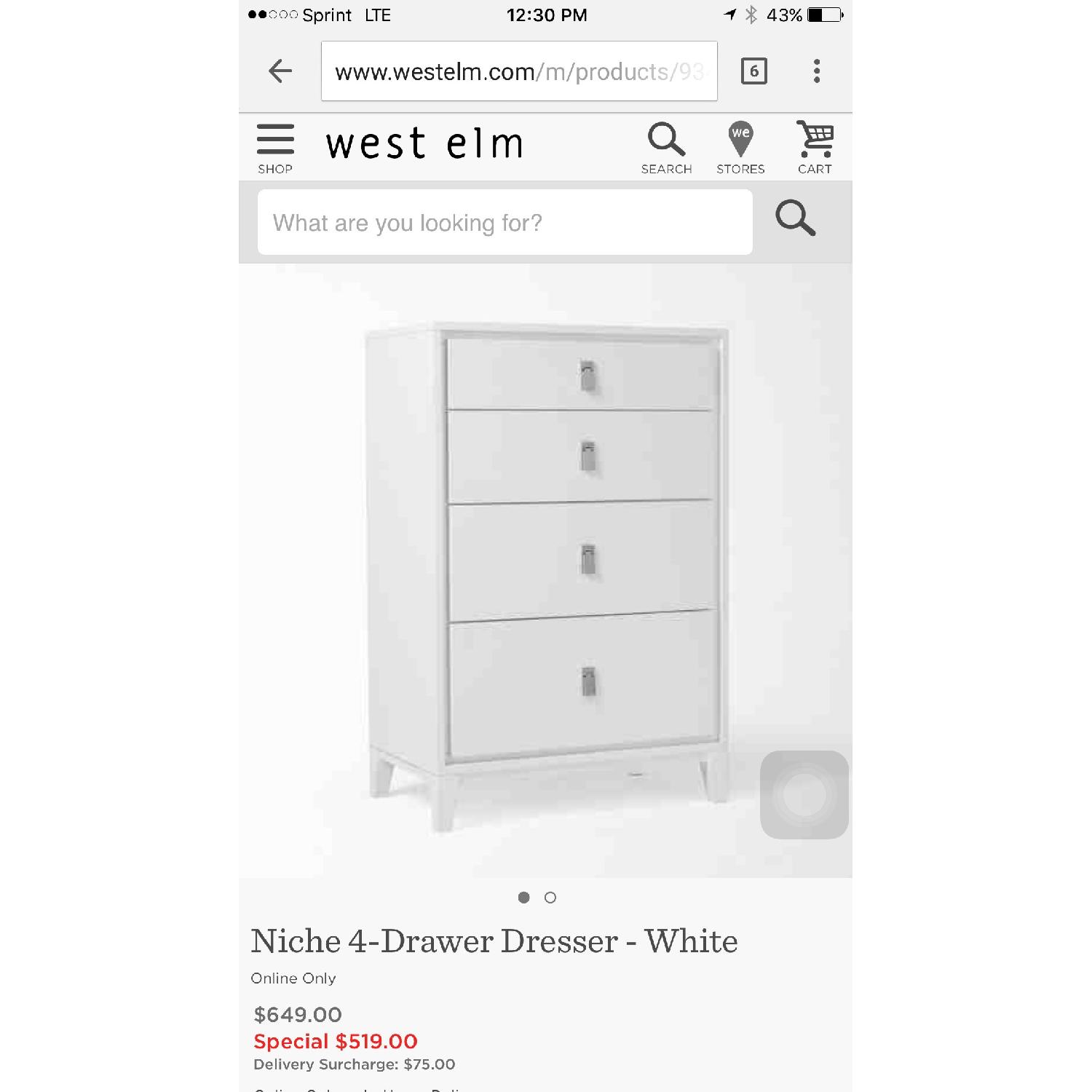 West Elm Niche 4 Drawer Dresser - image-2
