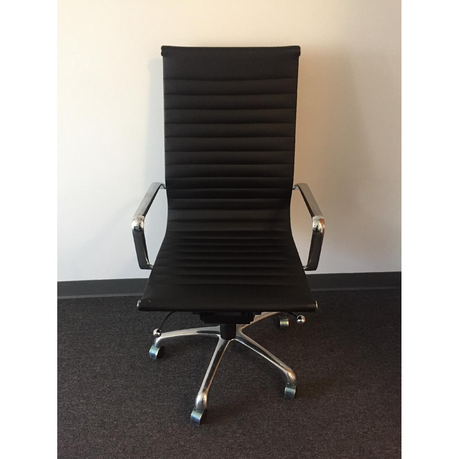 High Back Ribbed Chair - image-1