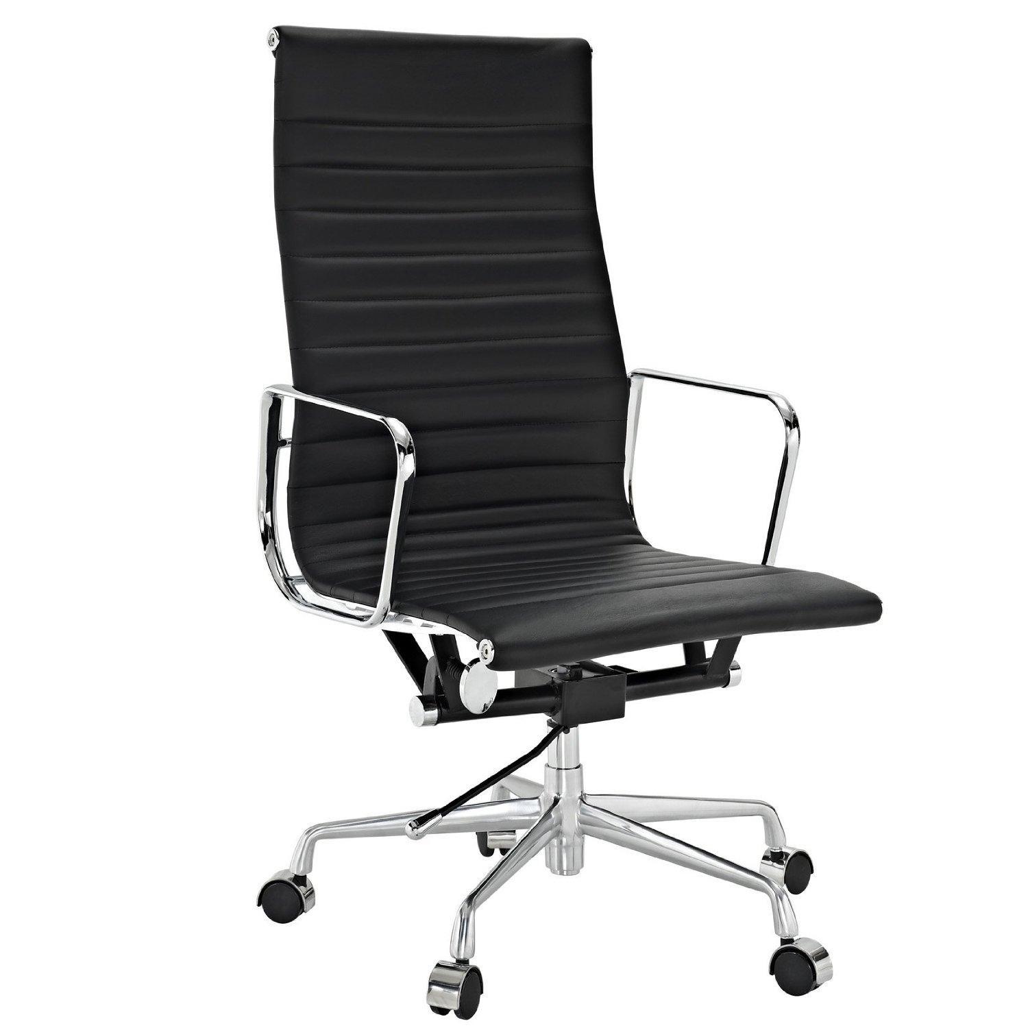 High Back Ribbed Chair - image-0