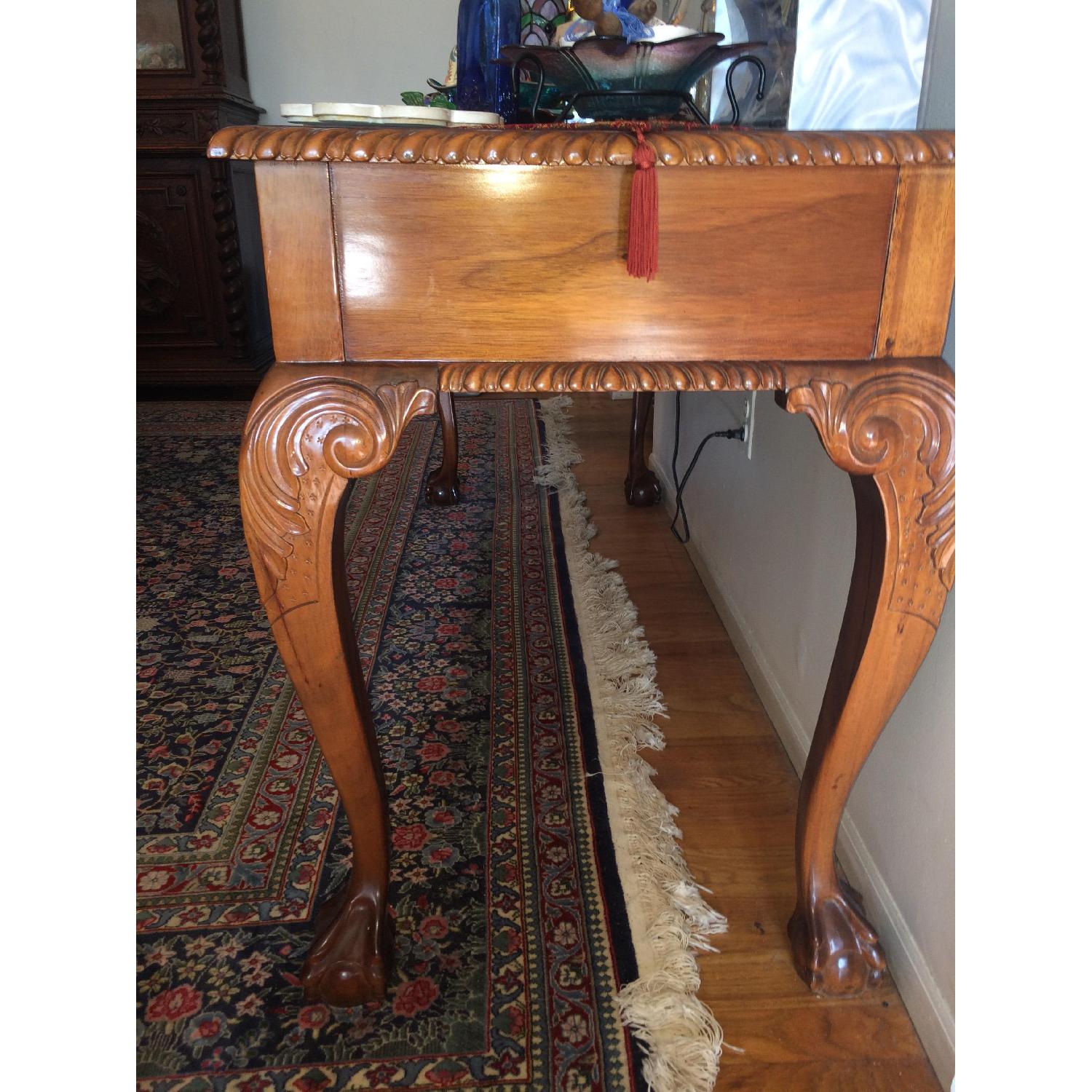 Chippendale Style Long Server w/ 3 Drawers - image-3