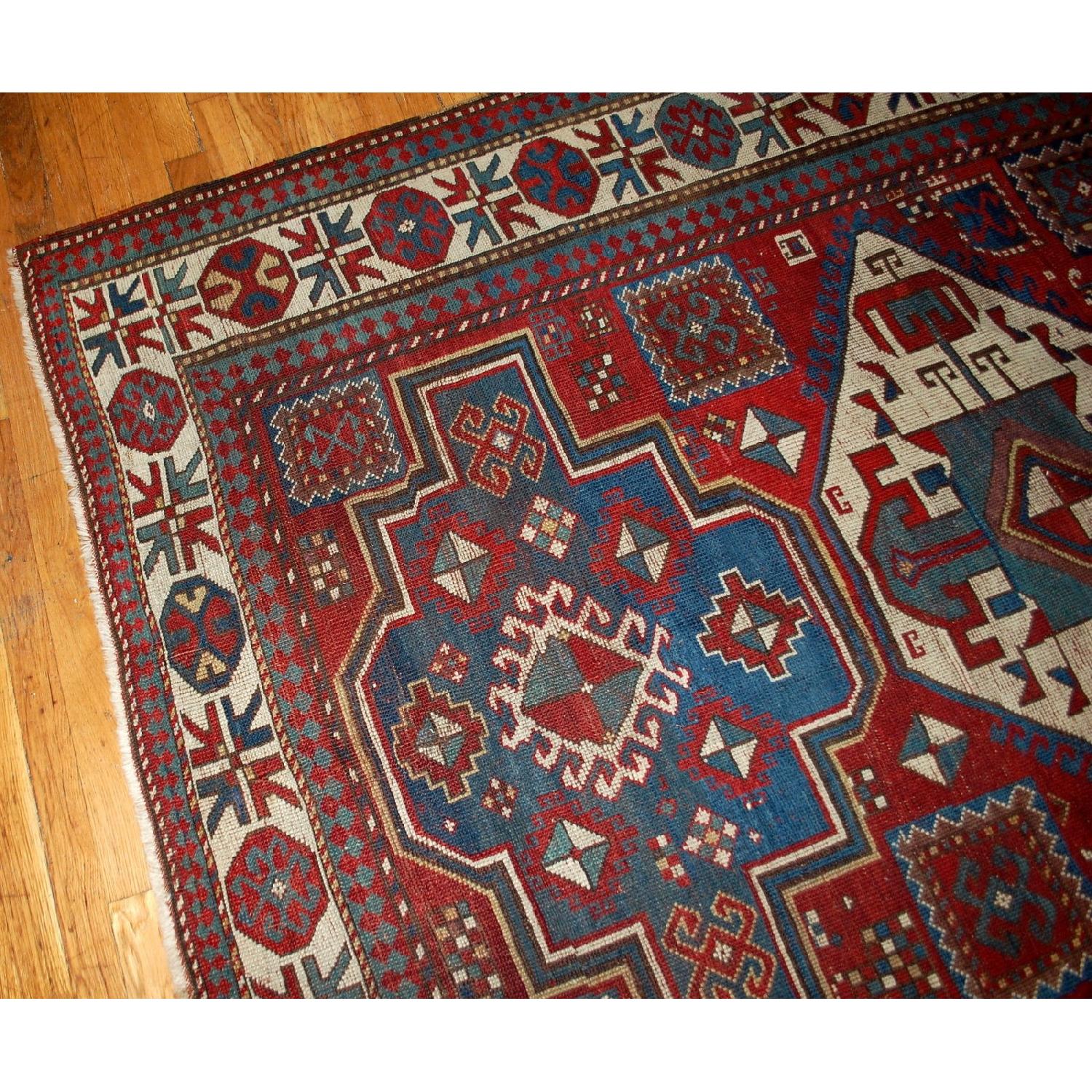 Antique 1880s Caucasian Lori Pambak Rug - image-5