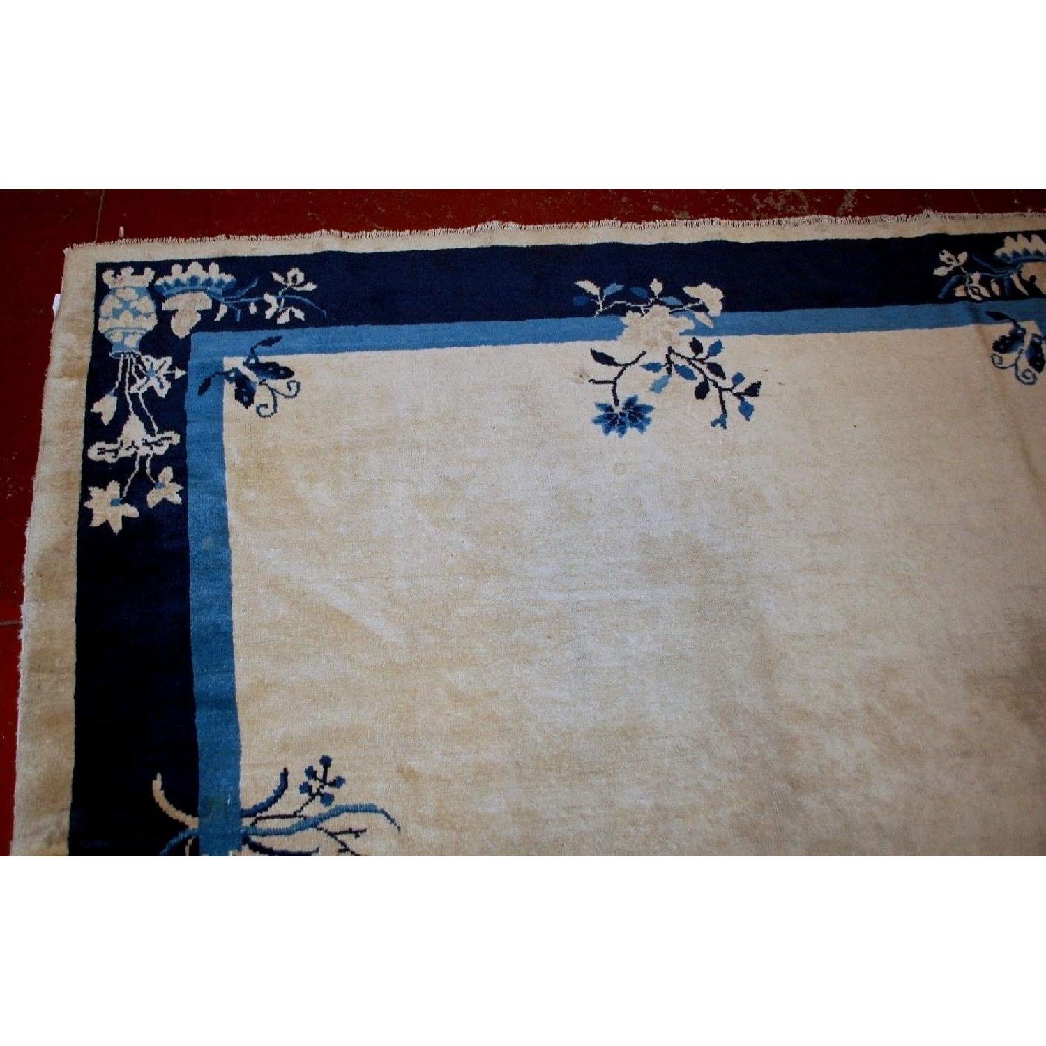 Antique 1890s Chinese Peking Rug - image-2