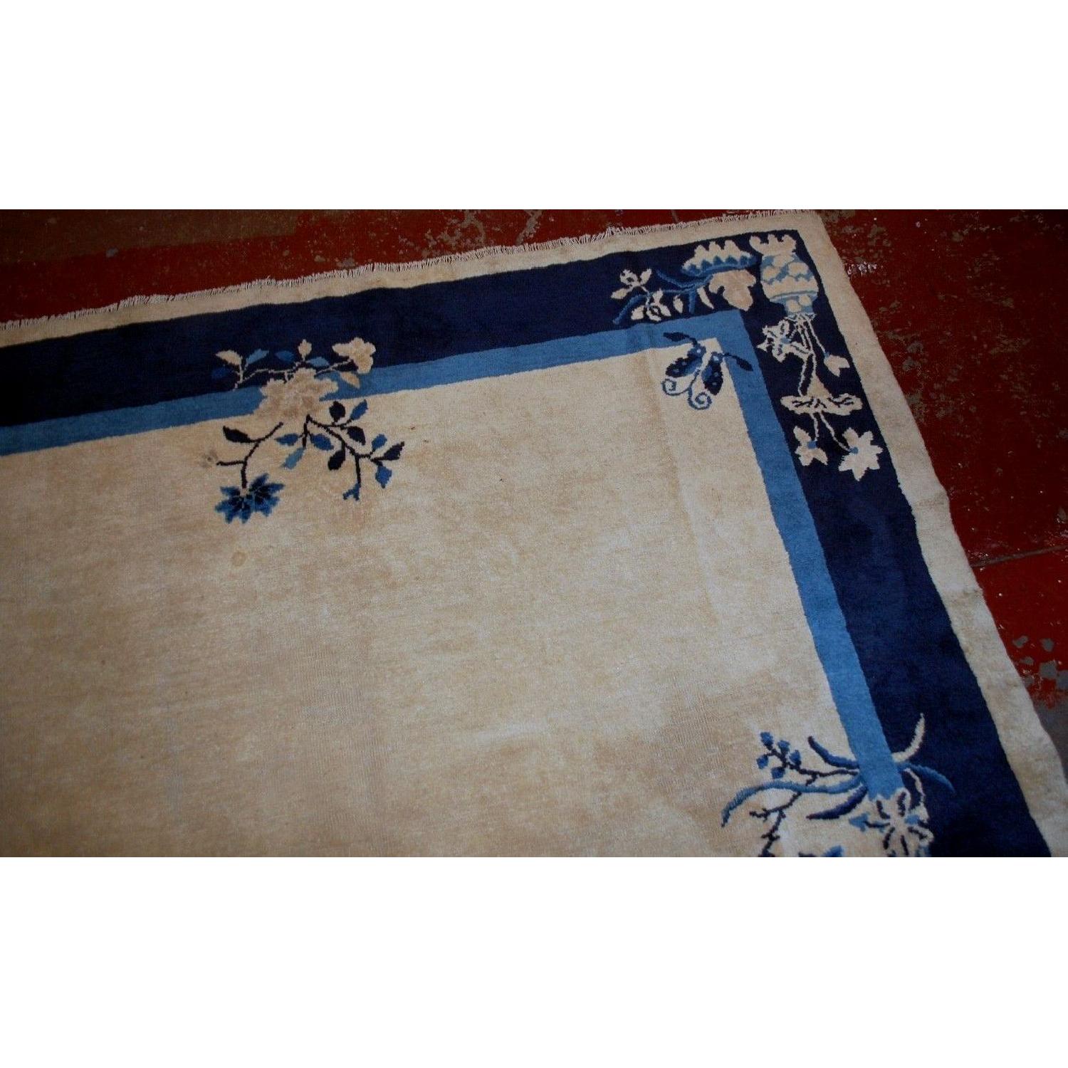 Antique 1890s Chinese Peking Rug - image-3