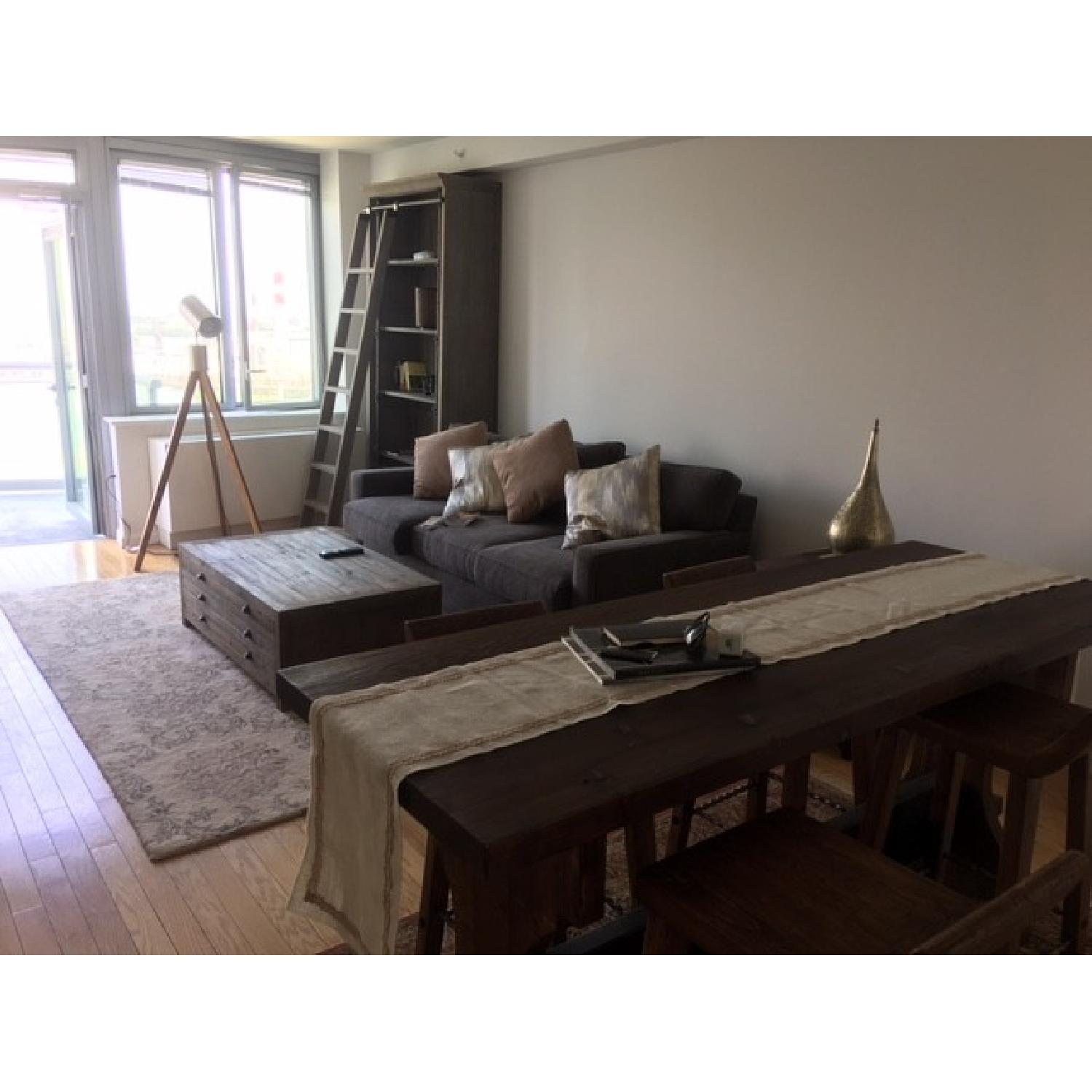 ABC Carpet and Home Grey Wood Bookcase w/ Ladder - image-2