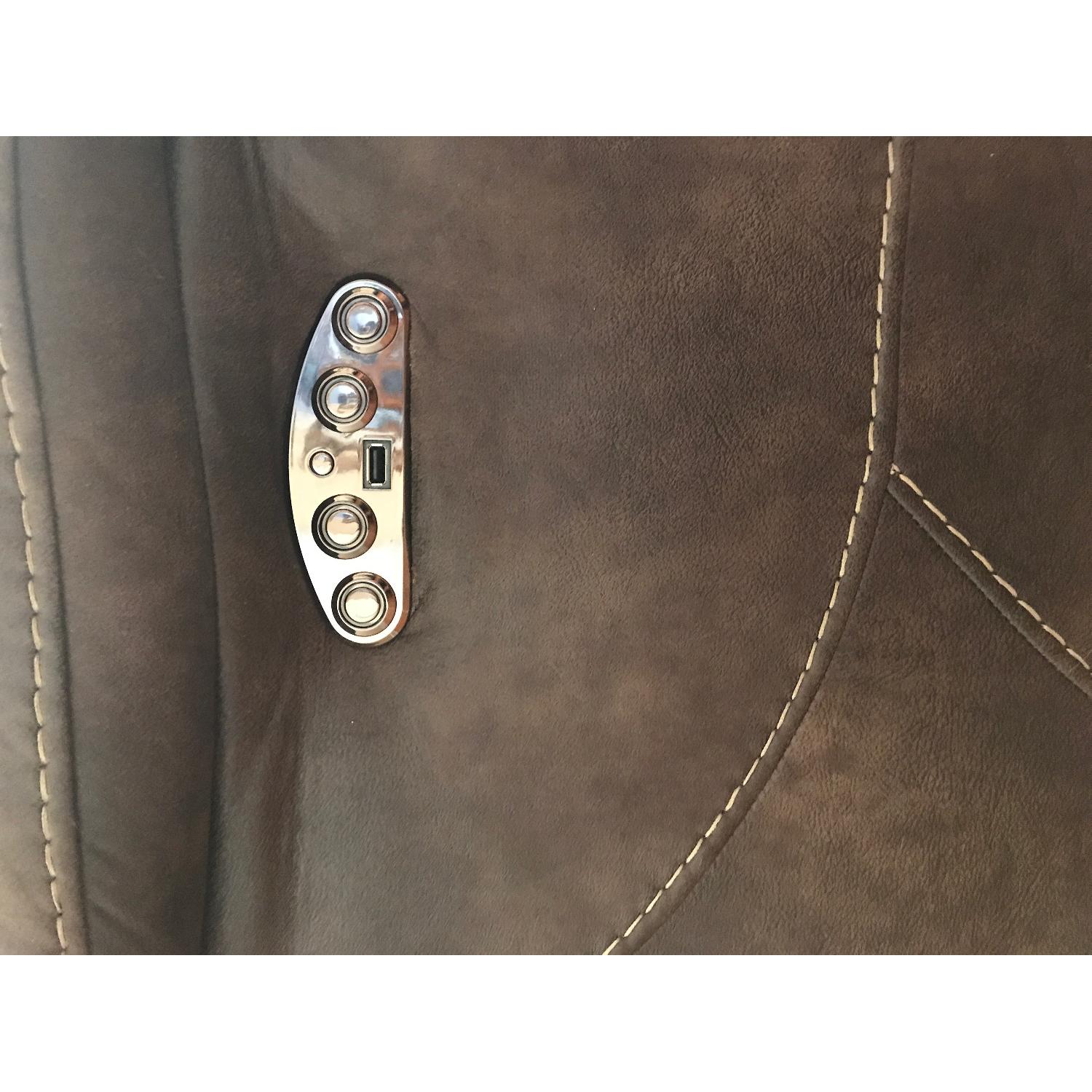 Bob's Power Reclining Sofa w/ Console - image-3