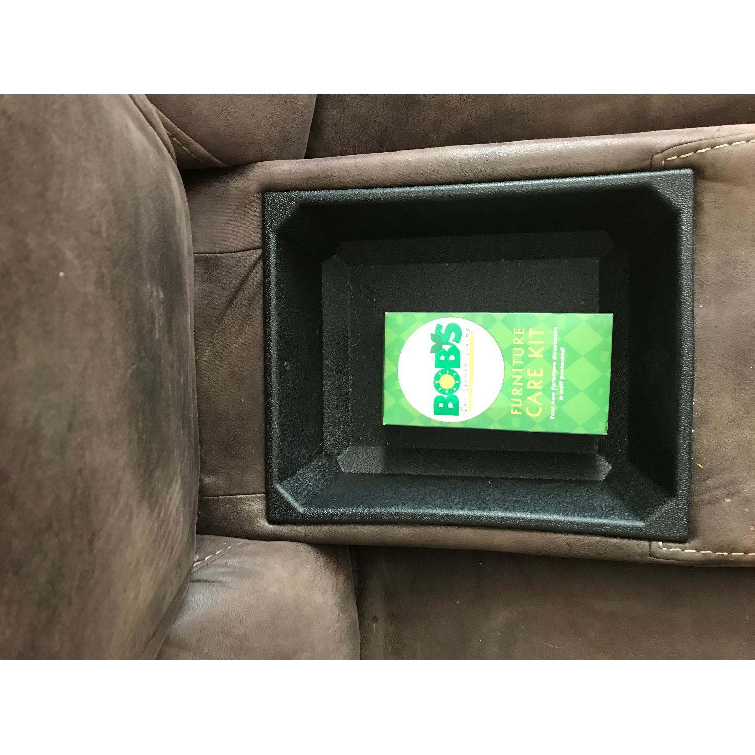 Bob's Power Reclining Sofa w/ Console - image-4