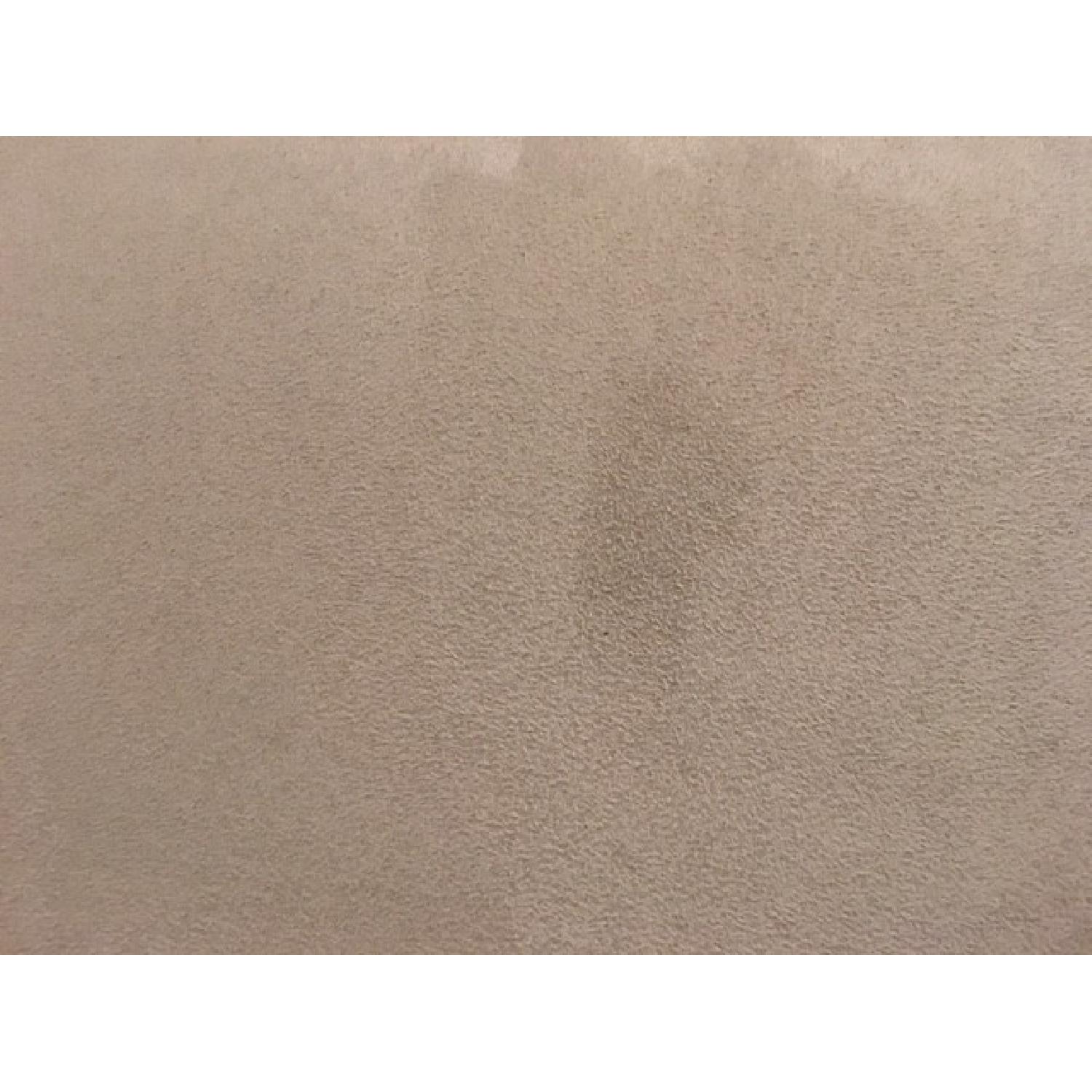 Mitchell Gold + Bob Williams Suede Sectional Sofa in Creamy White - image-4