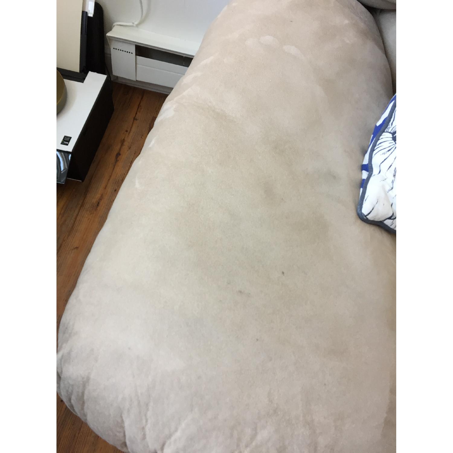 Beige Suede Sofa - image-3