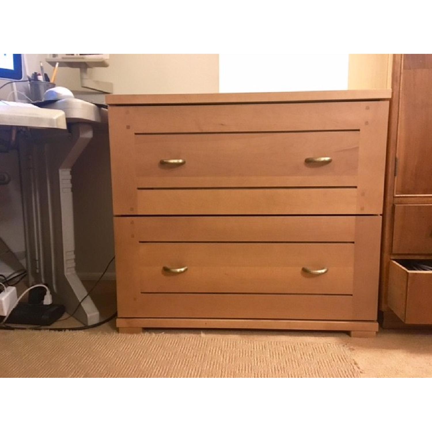 Crate & Barrel Dual Filing Cabinet - image-1