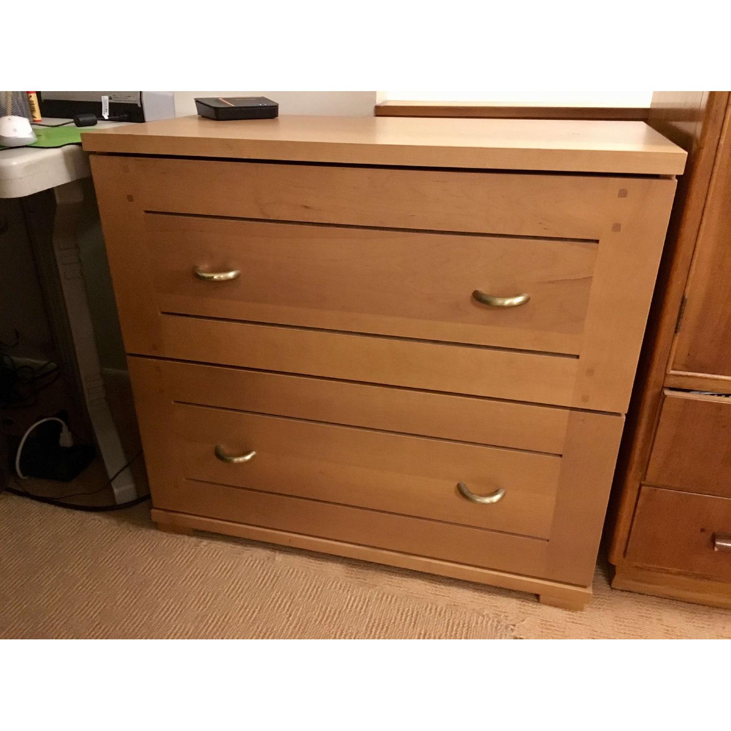 Crate & Barrel Dual Filing Cabinet - image-2