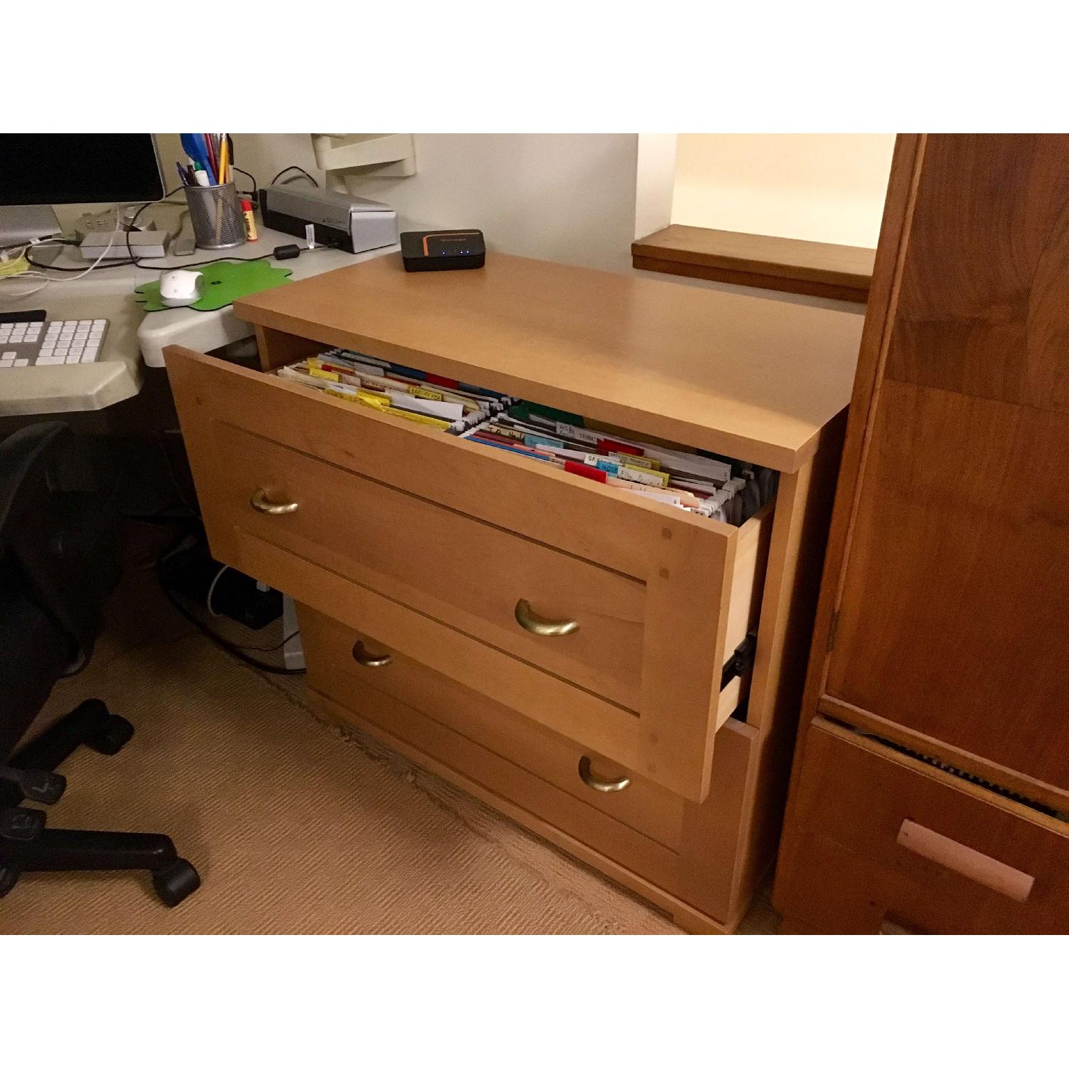 Crate & Barrel Dual Filing Cabinet - image-3