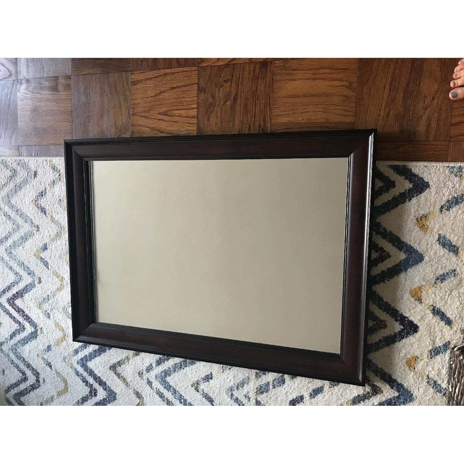 Wood Framed Mirror - image-1