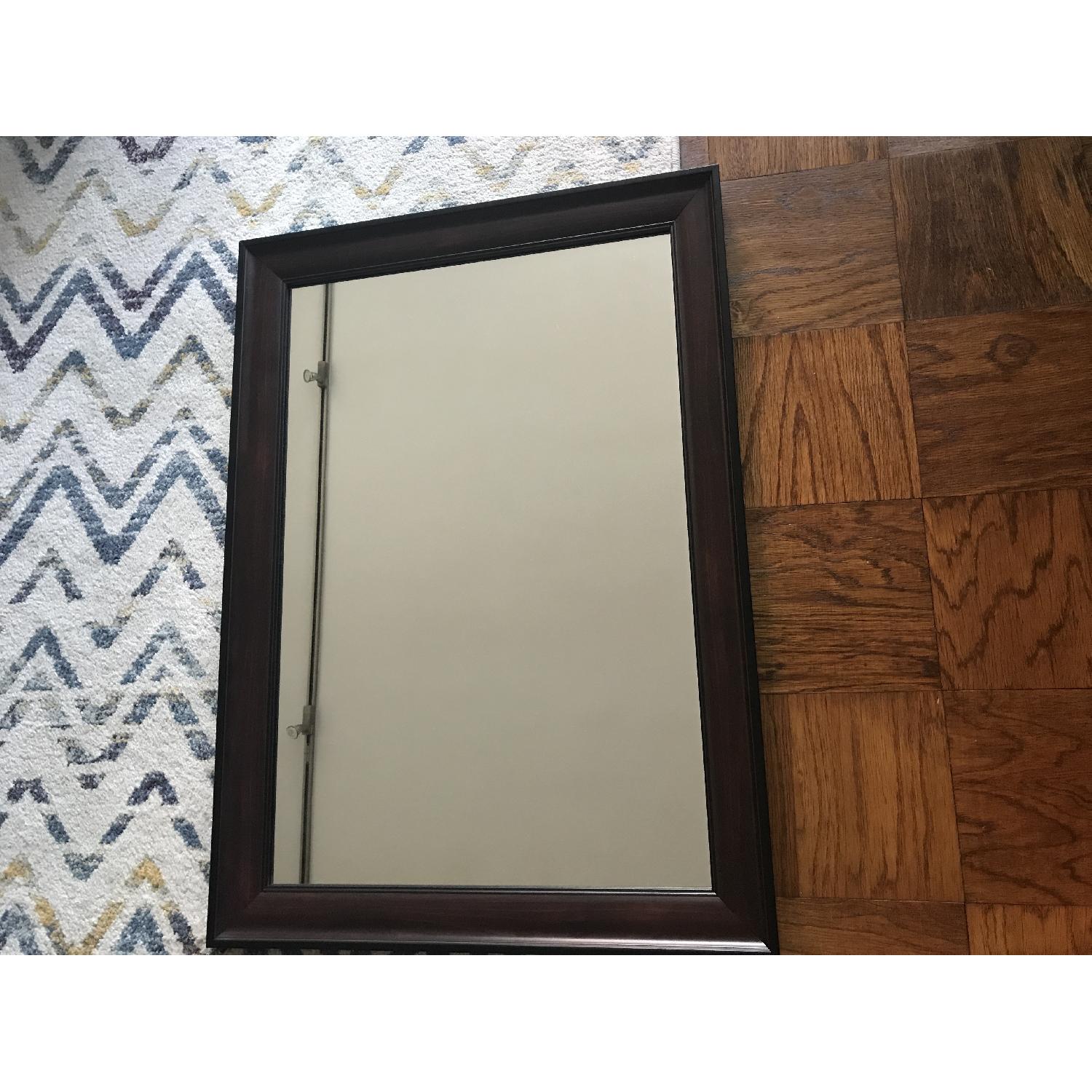 Wood Framed Mirror - image-2
