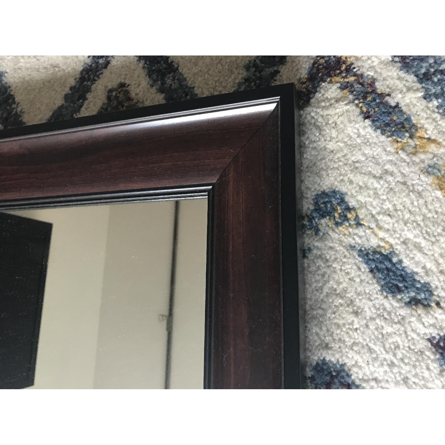Wood Framed Mirror - image-3