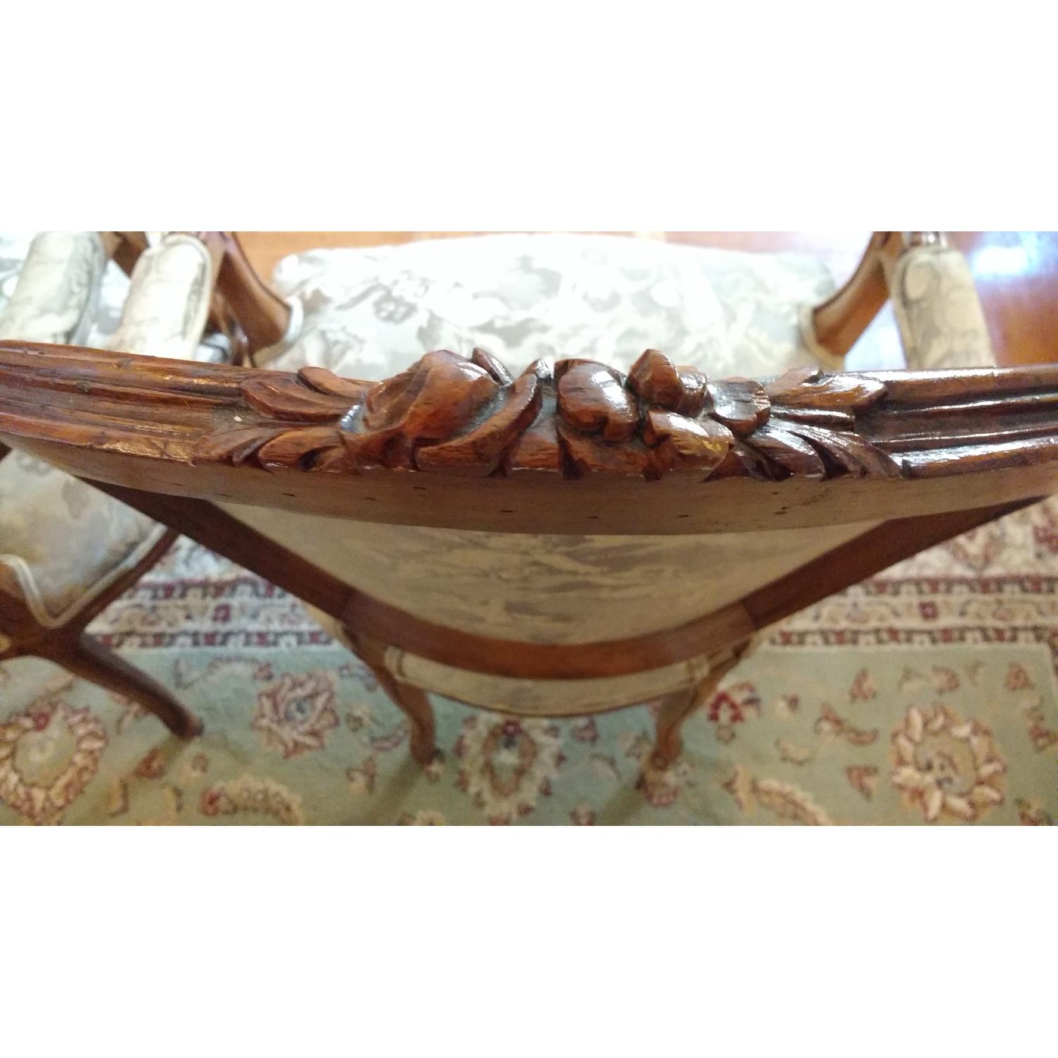 Vintage Solid Wood Carved French Style Chairs - image-1