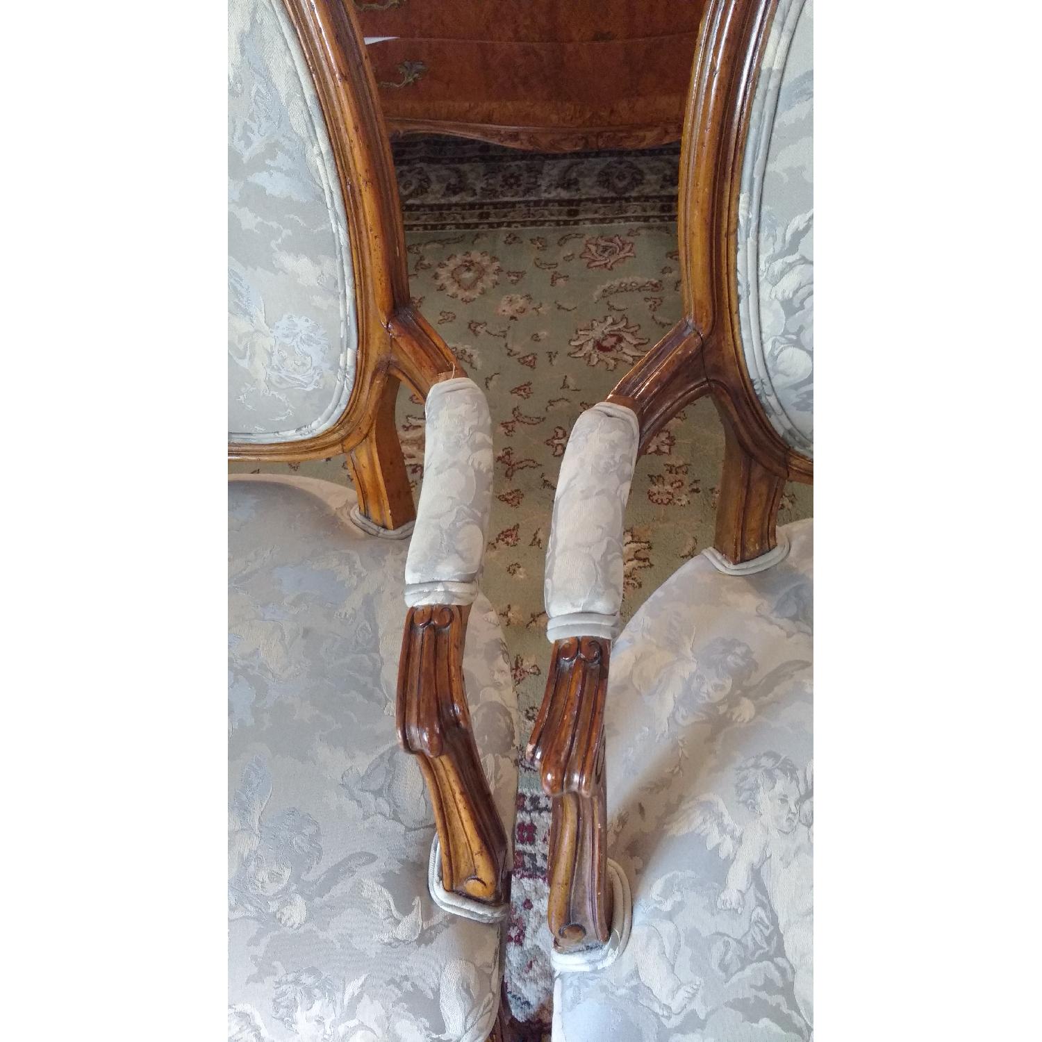 Vintage Solid Wood Carved French Style Chairs - image-7