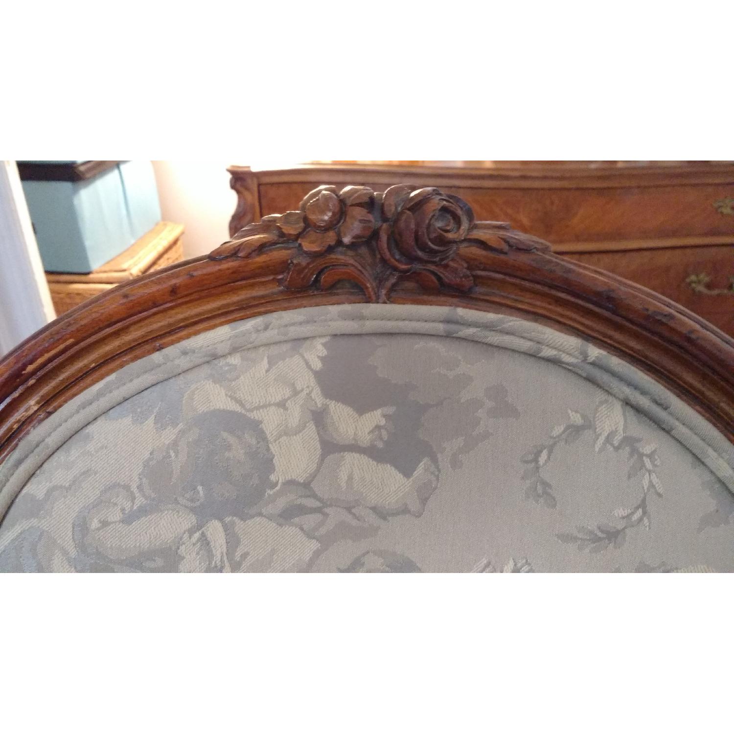 Vintage Solid Wood Carved French Style Chairs - image-8