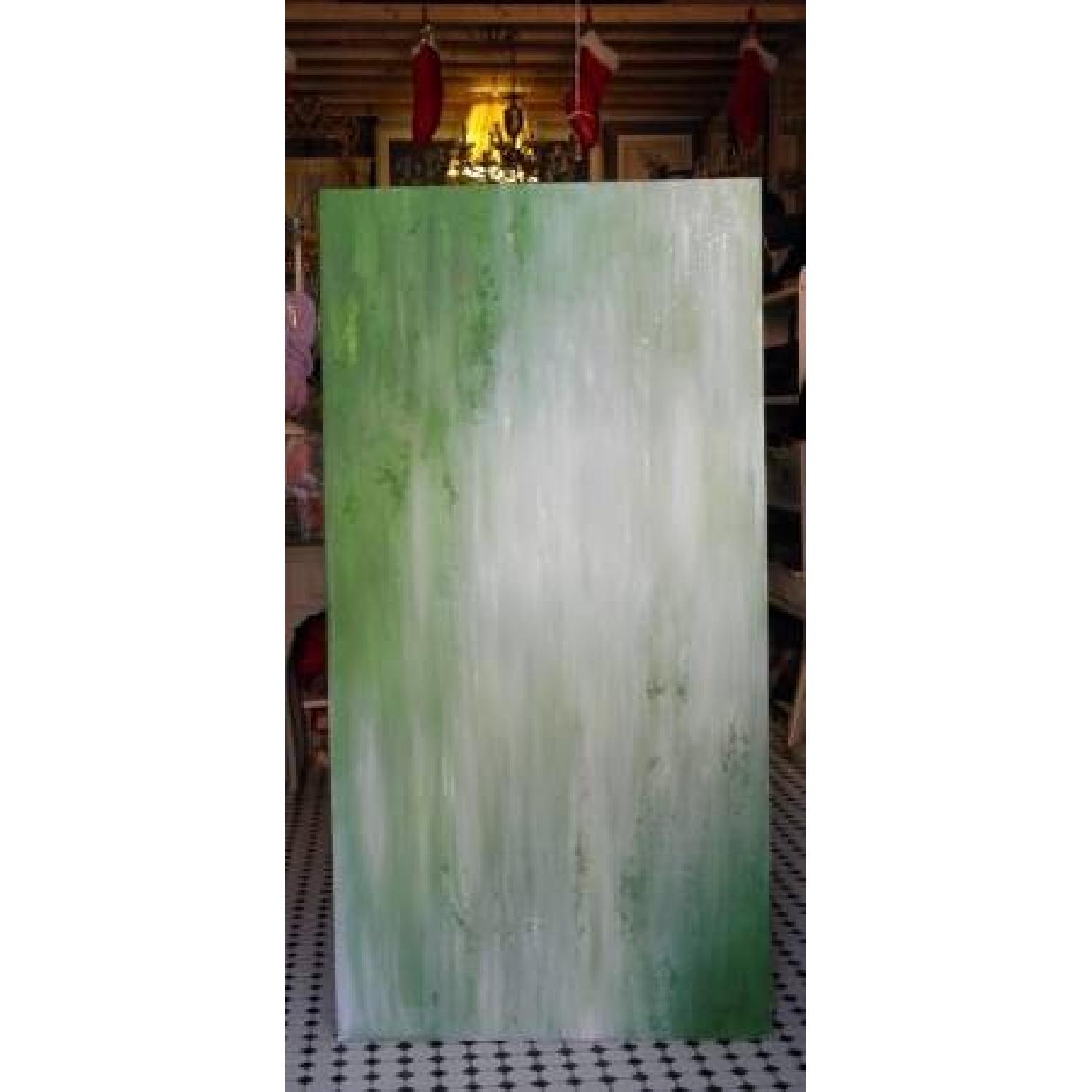 Oil Painting on Canvas - Green Stars Sky - image-3