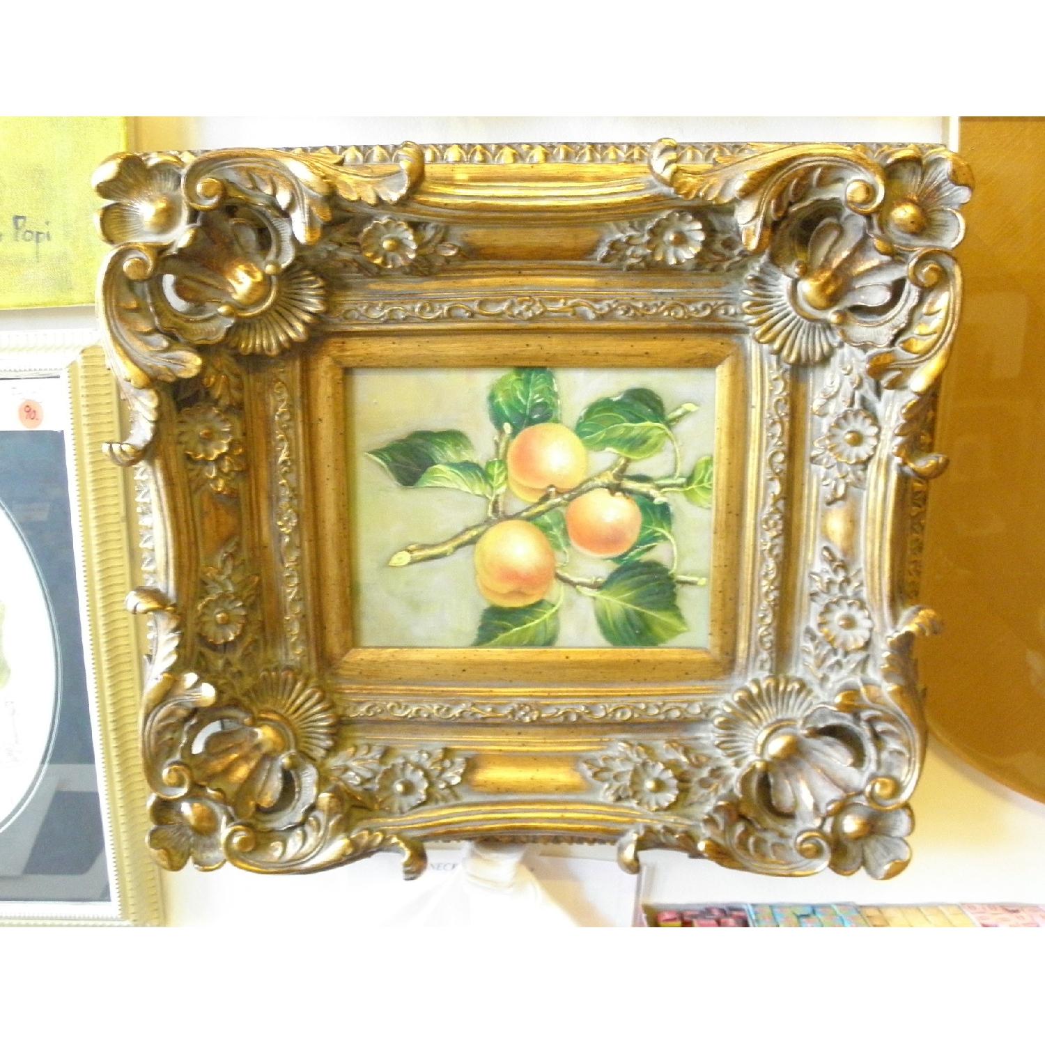 Framed Oil Painting on Canvas - The Peaches Are Cooked - image-1