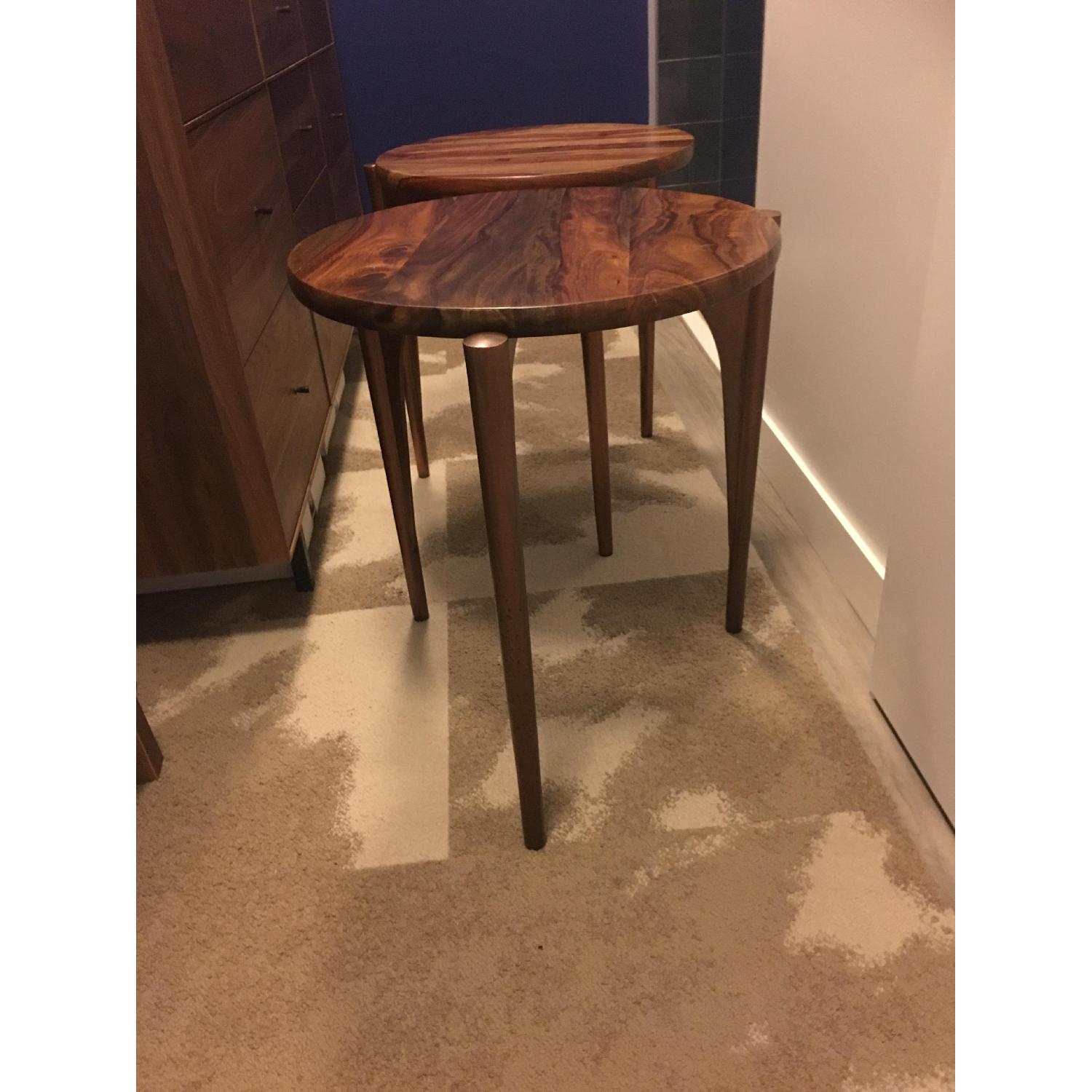 Brownstone Furniture Palisades Tripod Solid Wood End Tables - image-2