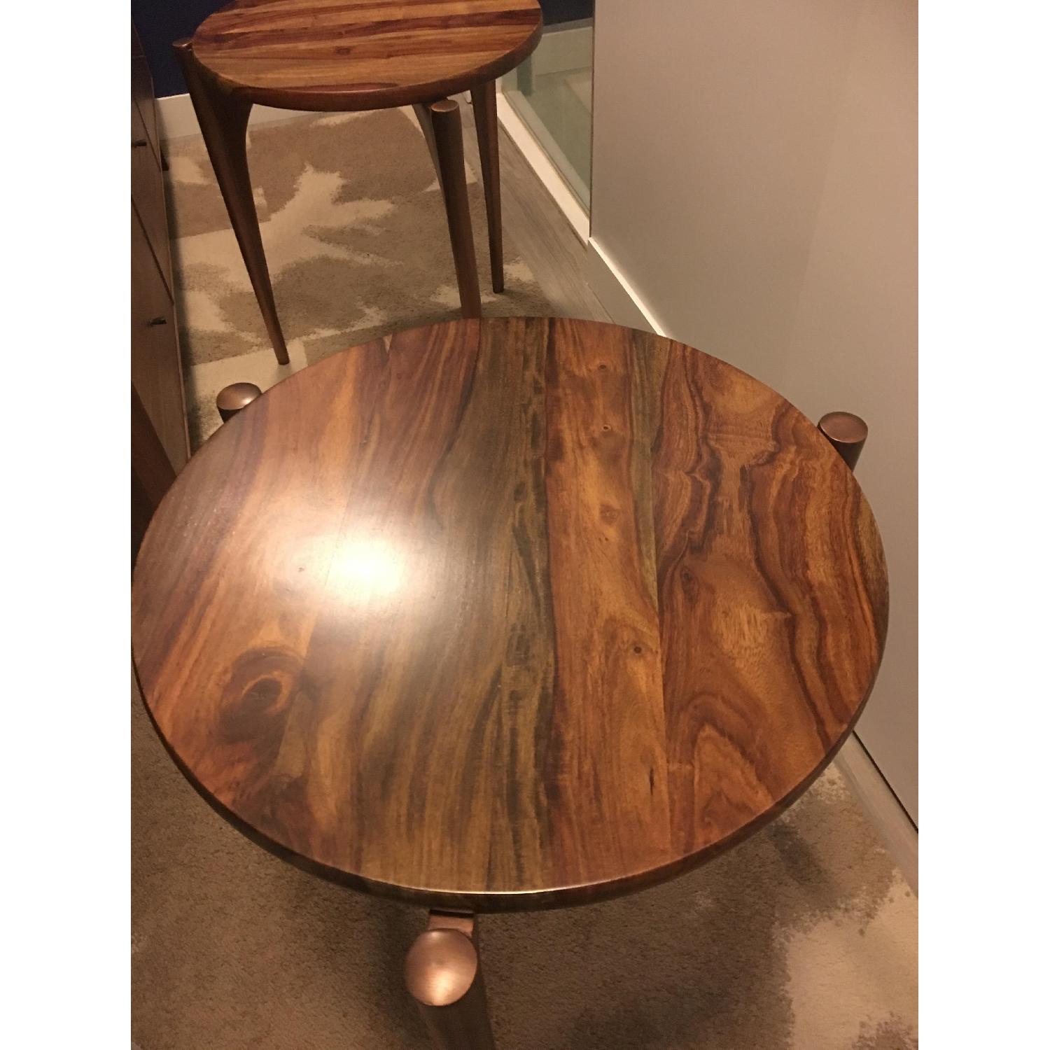 Brownstone Furniture Palisades Tripod Solid Wood End Tables - image-3