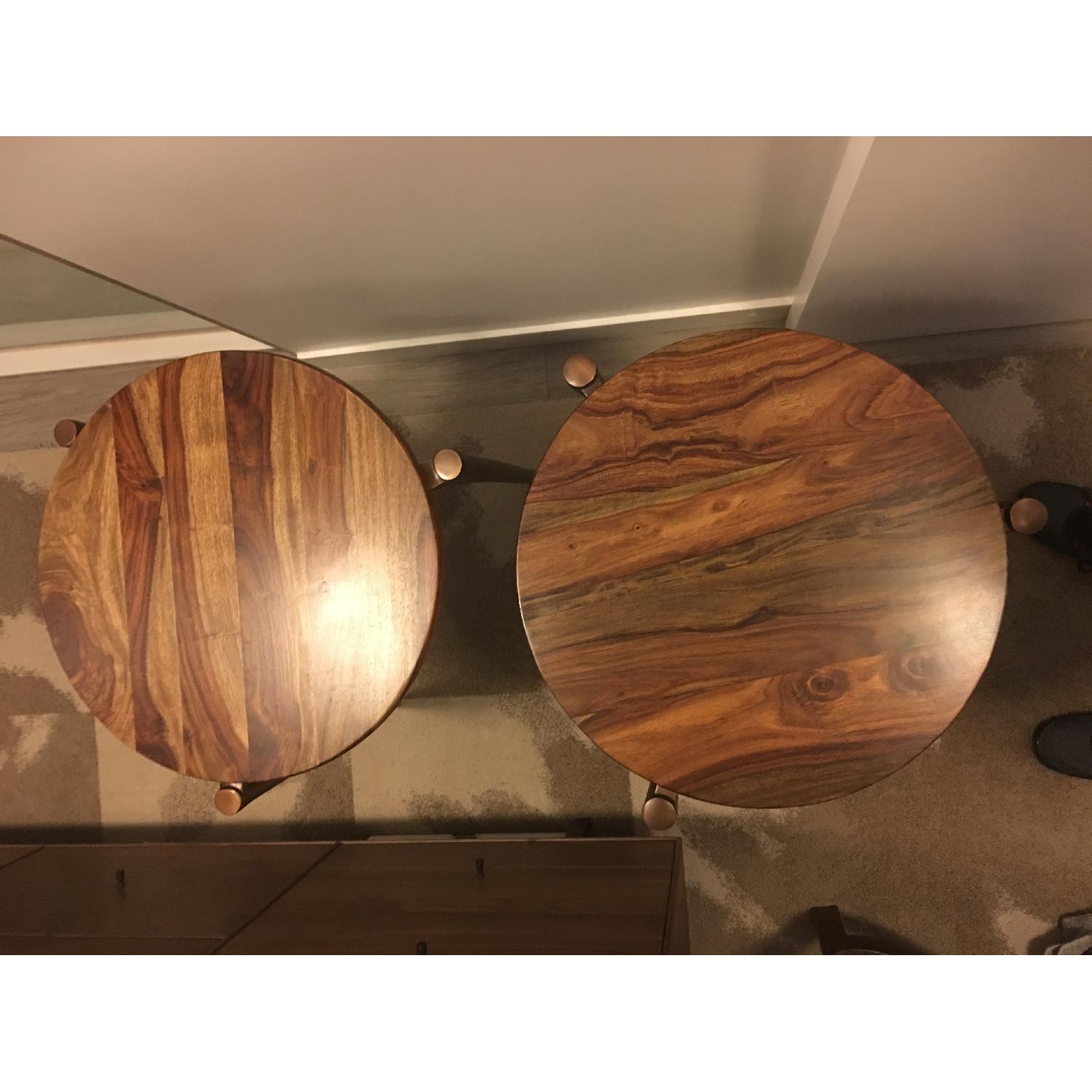 Brownstone Furniture Palisades Tripod Solid Wood End Tables - image-8