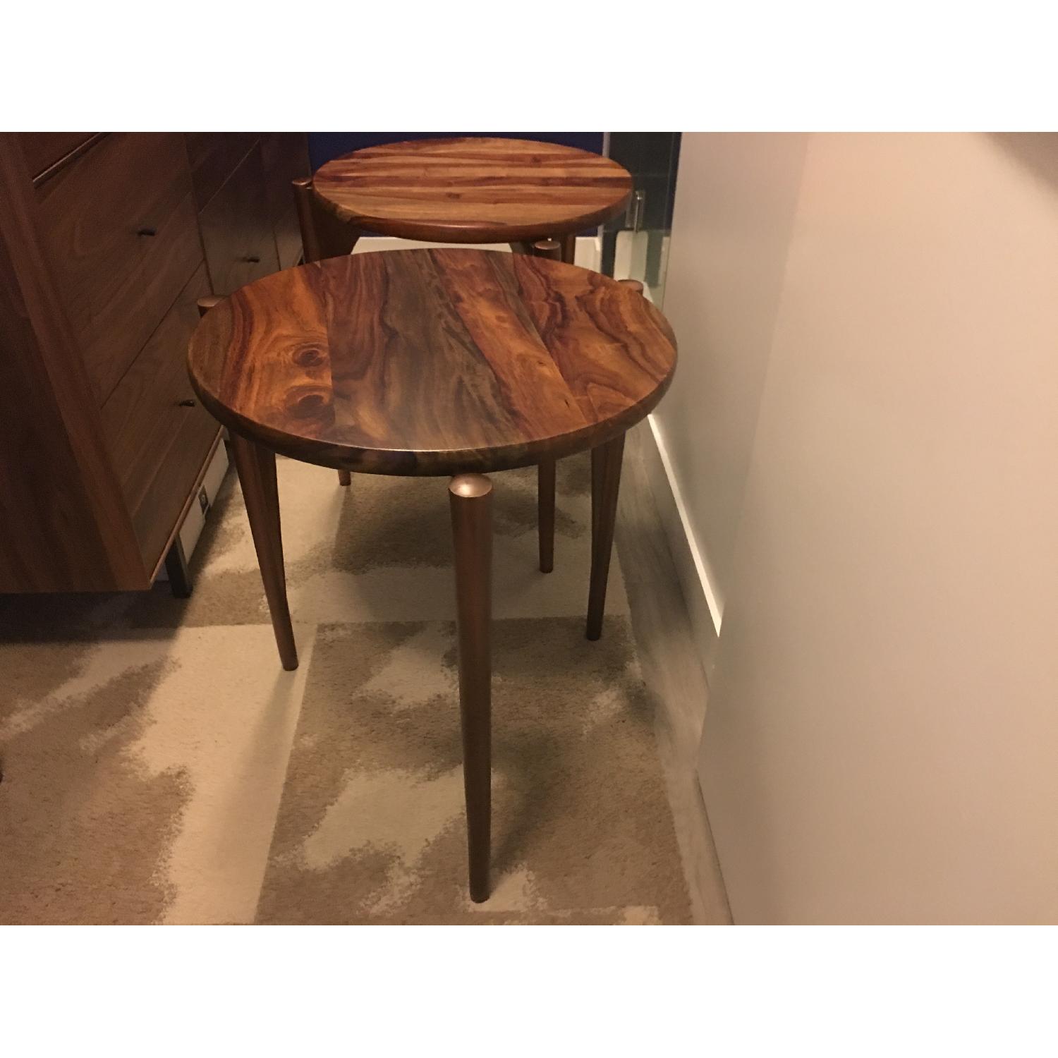 Brownstone Furniture Palisades Tripod Solid Wood End Tables - image-10