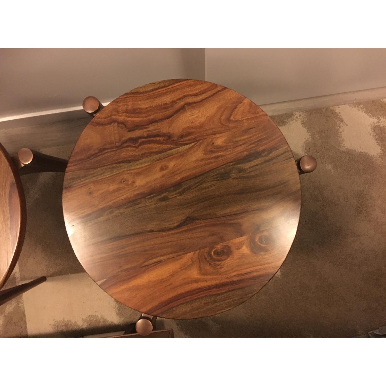 Brownstone Furniture Palisades Tripod Solid Wood End Tables - image-11