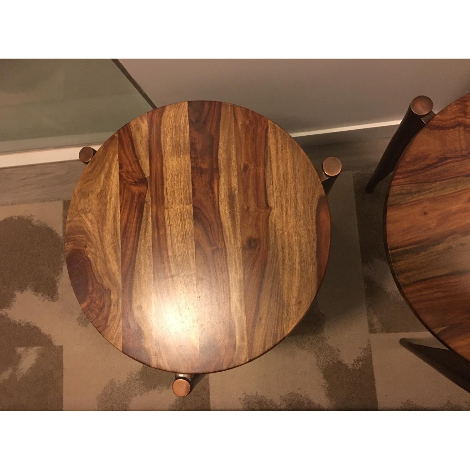 Brownstone Furniture Palisades Tripod Solid Wood End Tables - image-12