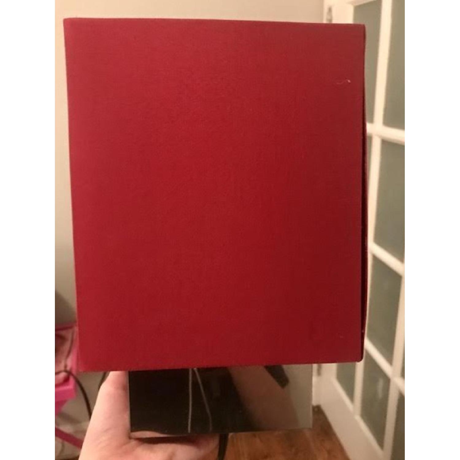 Ikea Square Pink & Chrome Desk Lamp - image-1