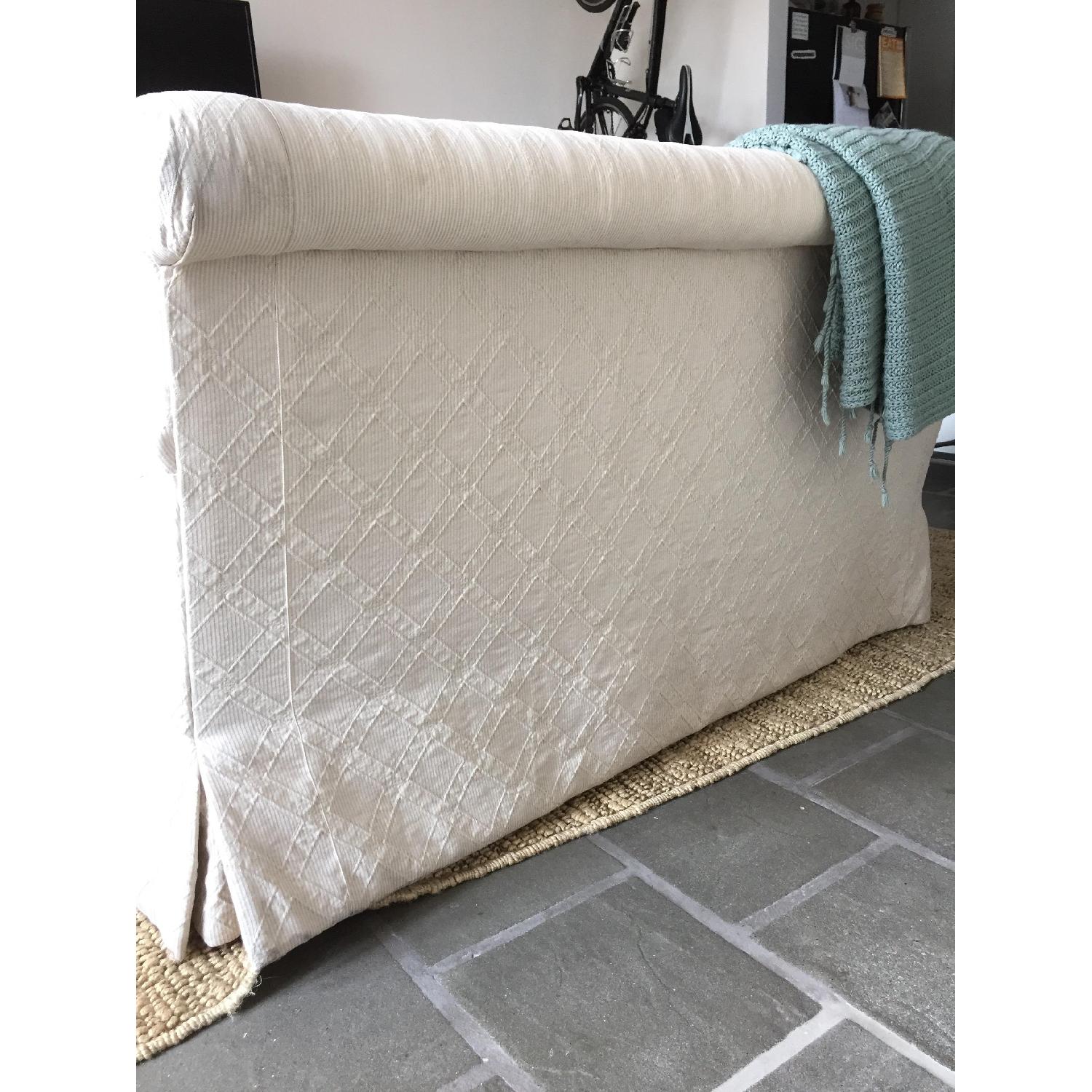 Lee Industries Off White Slipcovered Loveseat - image-4