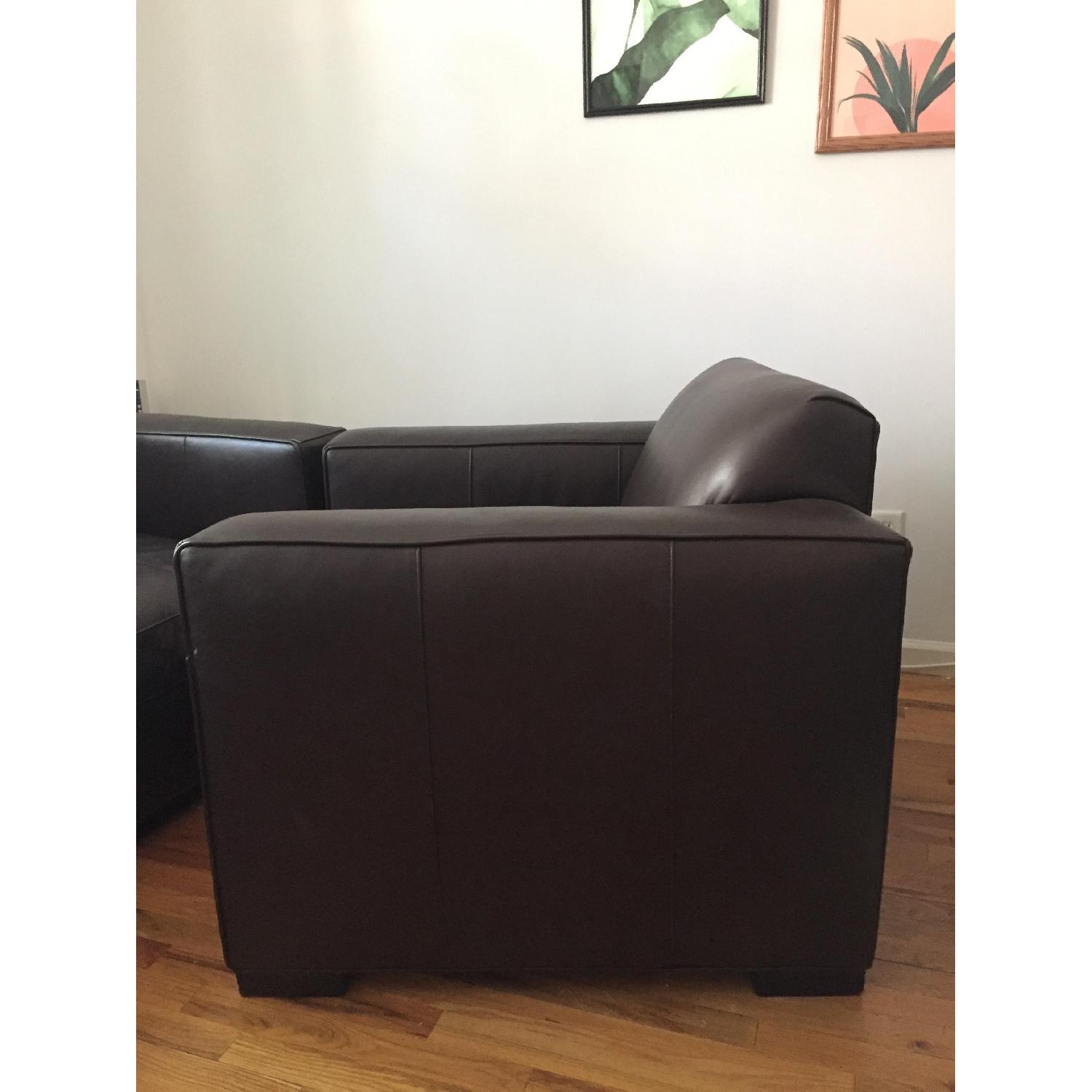 Room & Board Ian Brown Leather Armchair - image-2