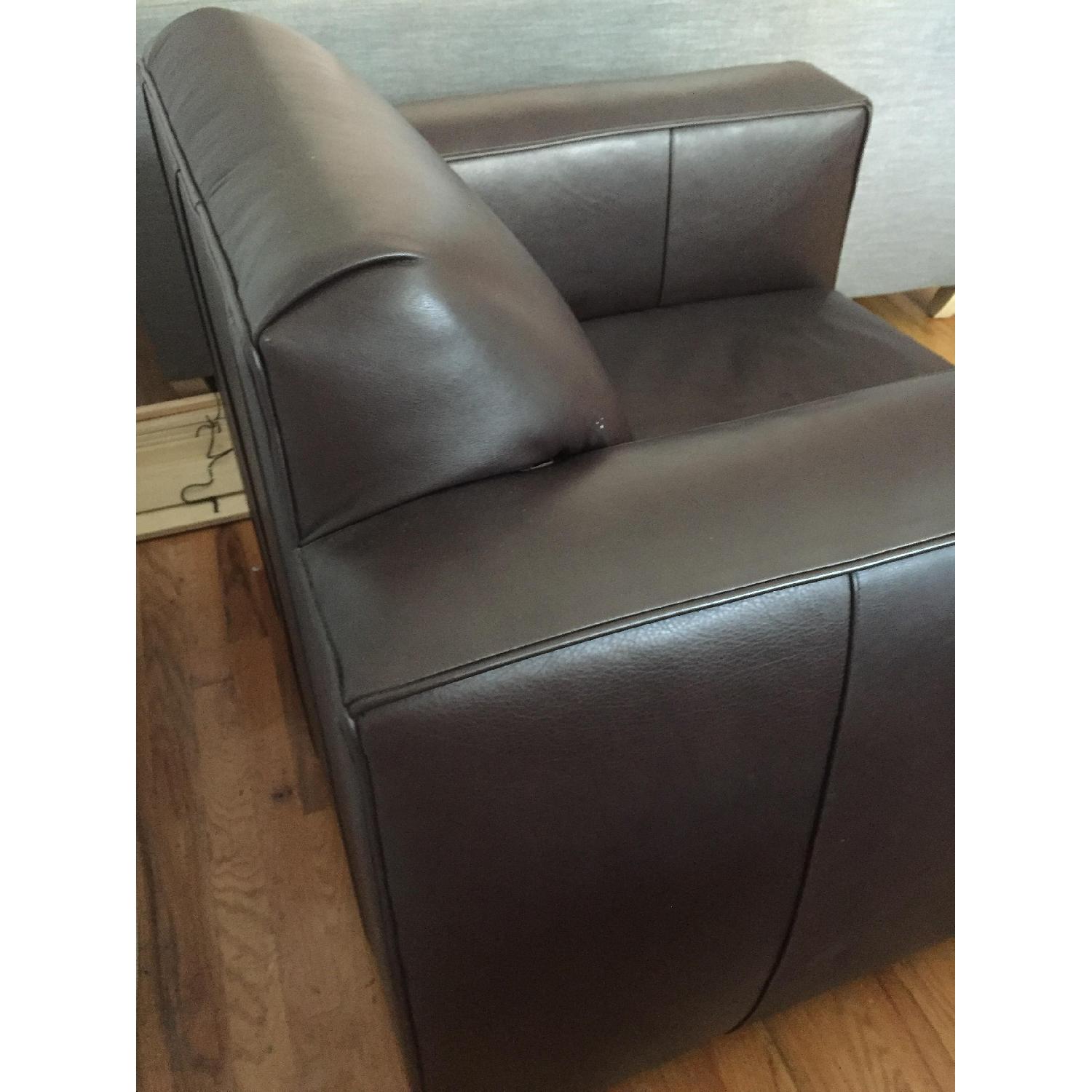 Room & Board Ian Brown Leather Armchair - image-3