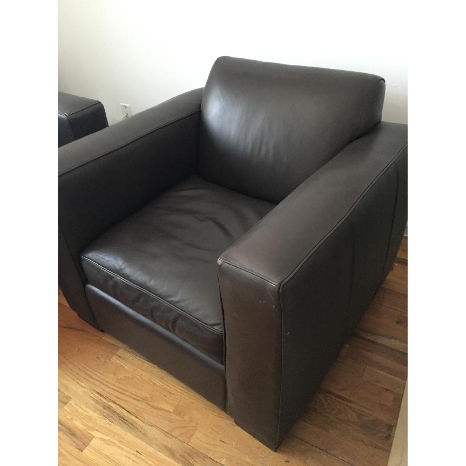 Room & Board Ian Brown Leather Armchair - image-5