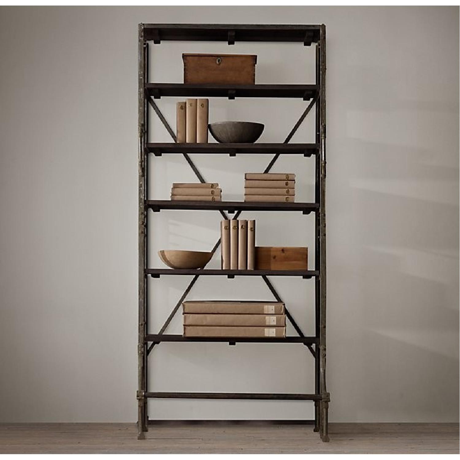 Restoration Hardware French Library Shelving w/ Step - Thumbnail 4