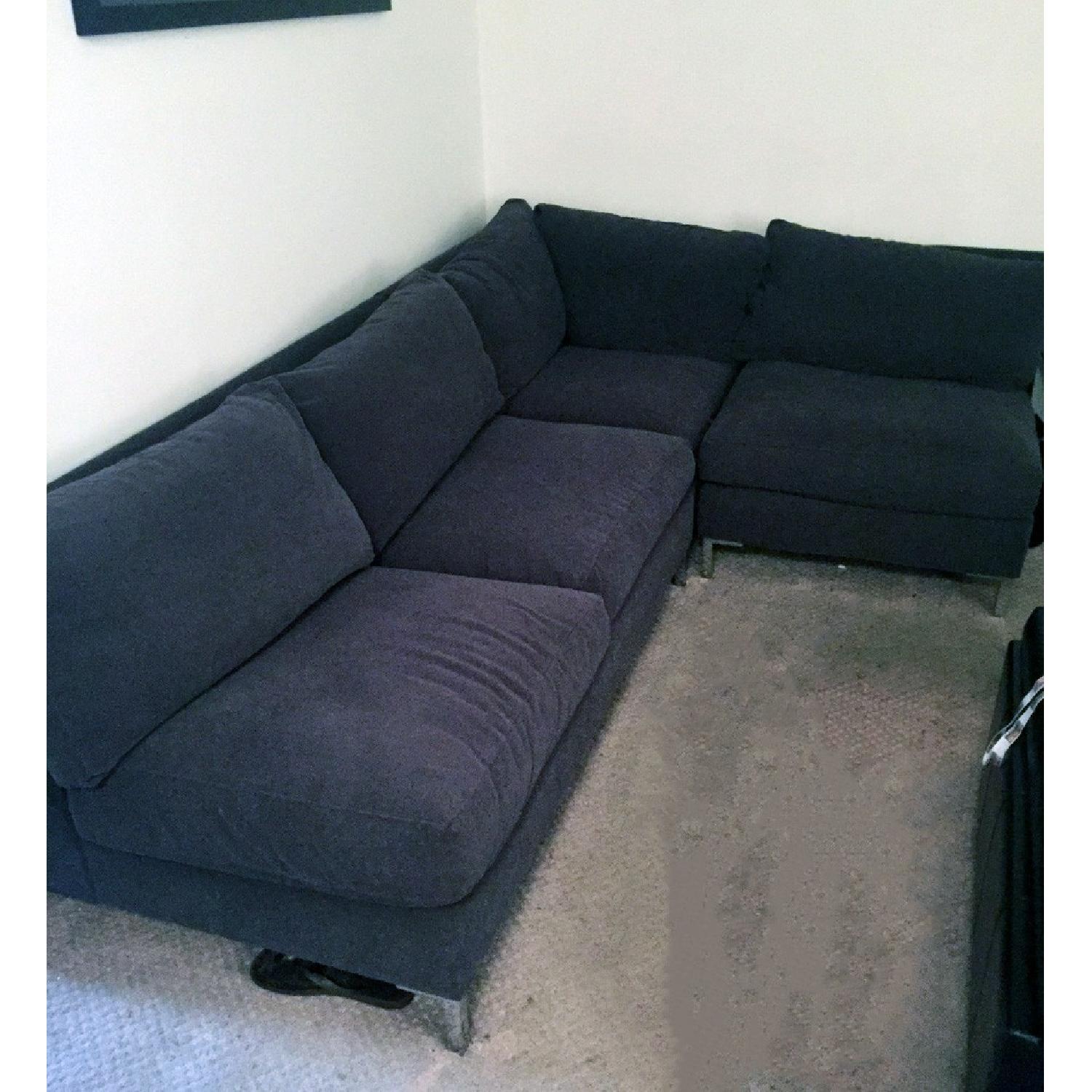CB2 L-Shaped Sectional Sofa in Grey - image-3