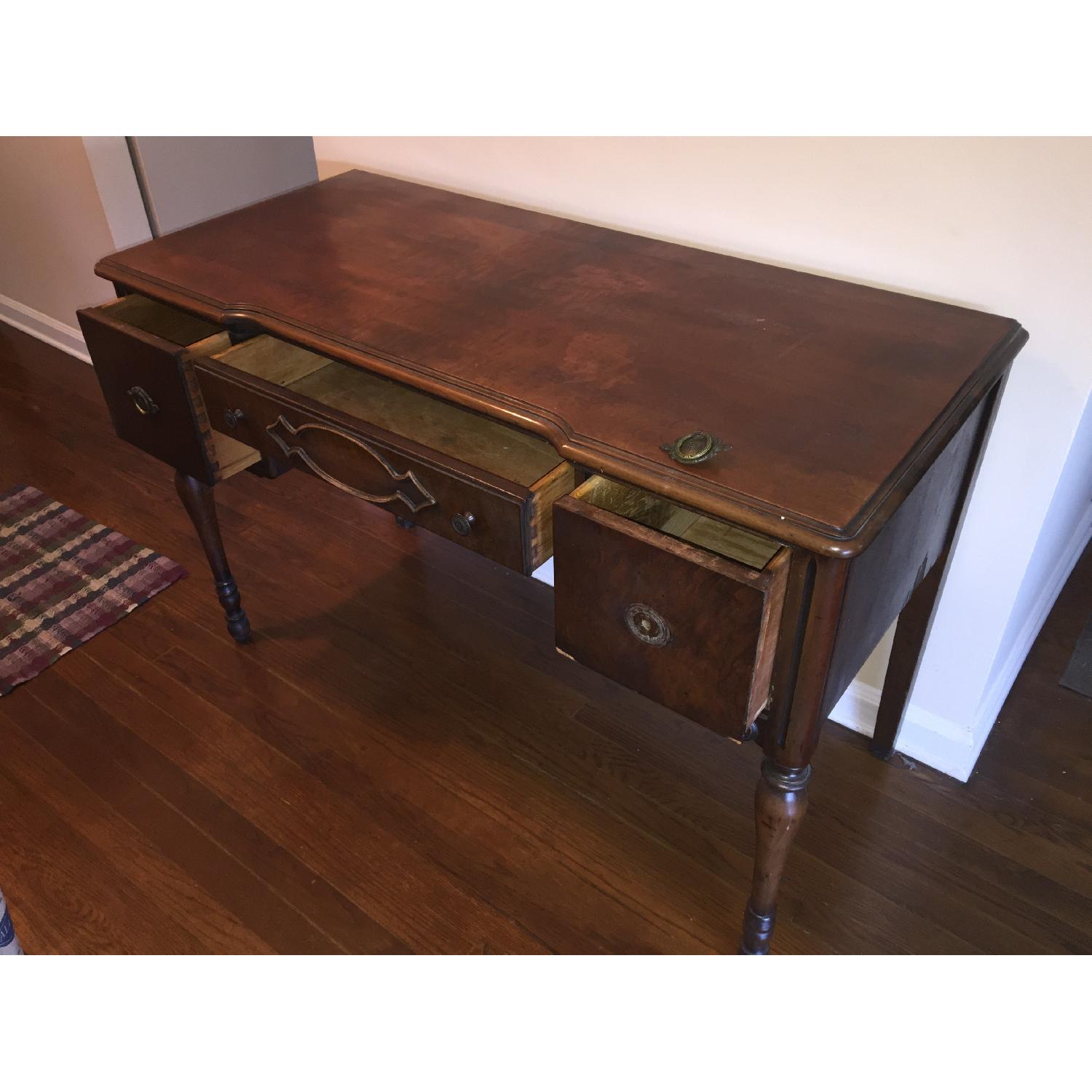 Antique Wood Desk - image-2