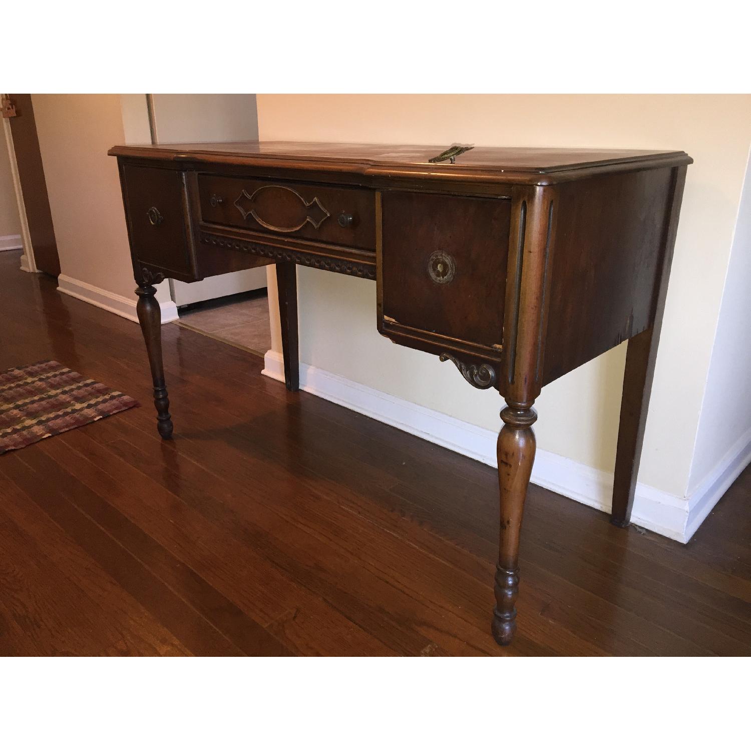 Antique Wood Desk - image-3