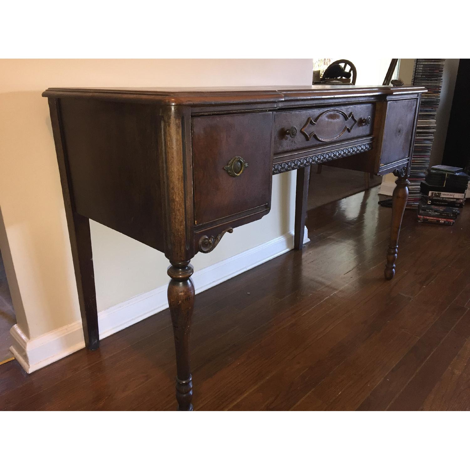 Antique Wood Desk - image-4