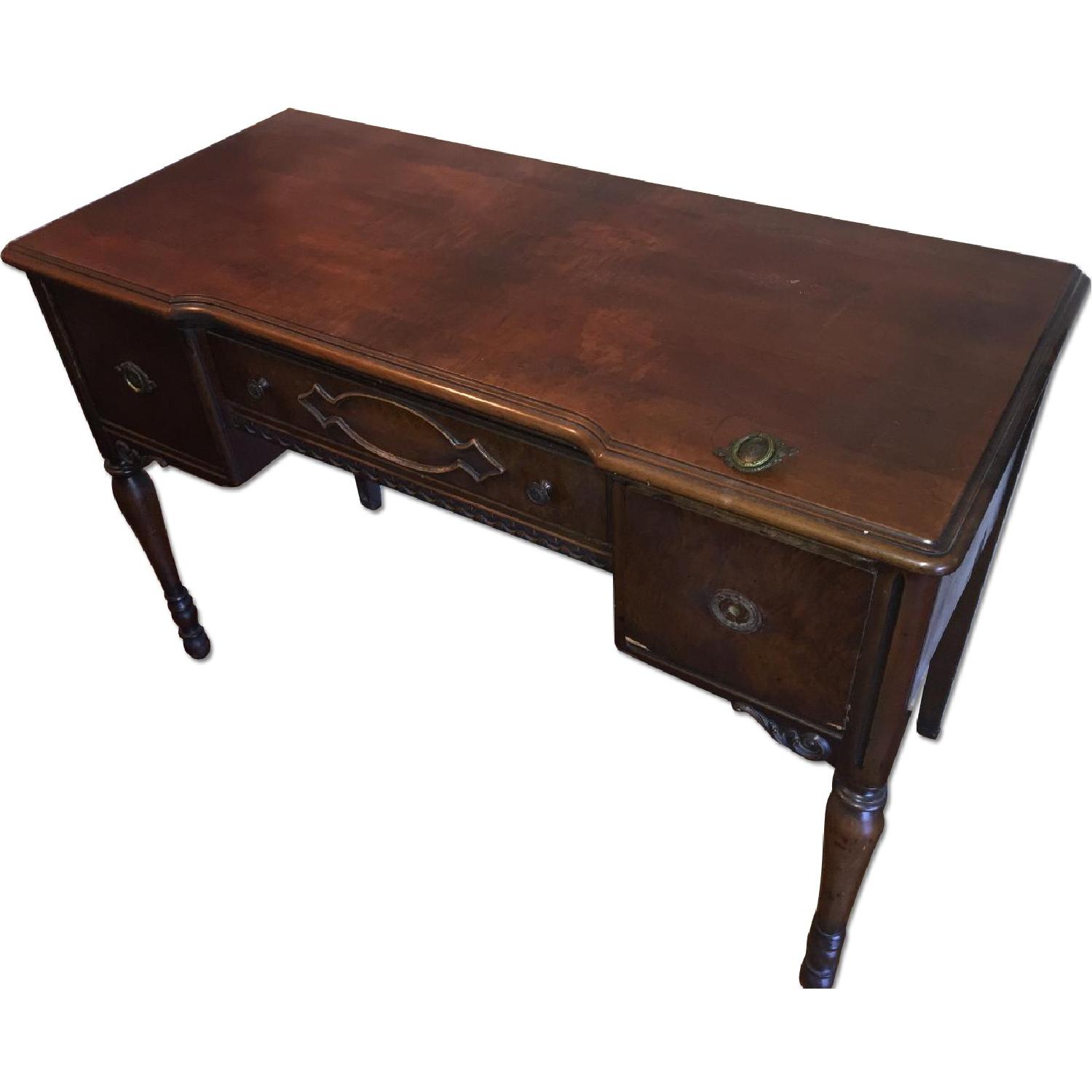 Antique Wood Desk - image-0