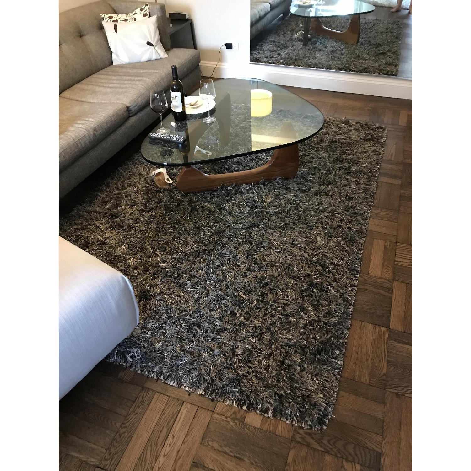 CB2 Drake Grey Shag Rug - image-1