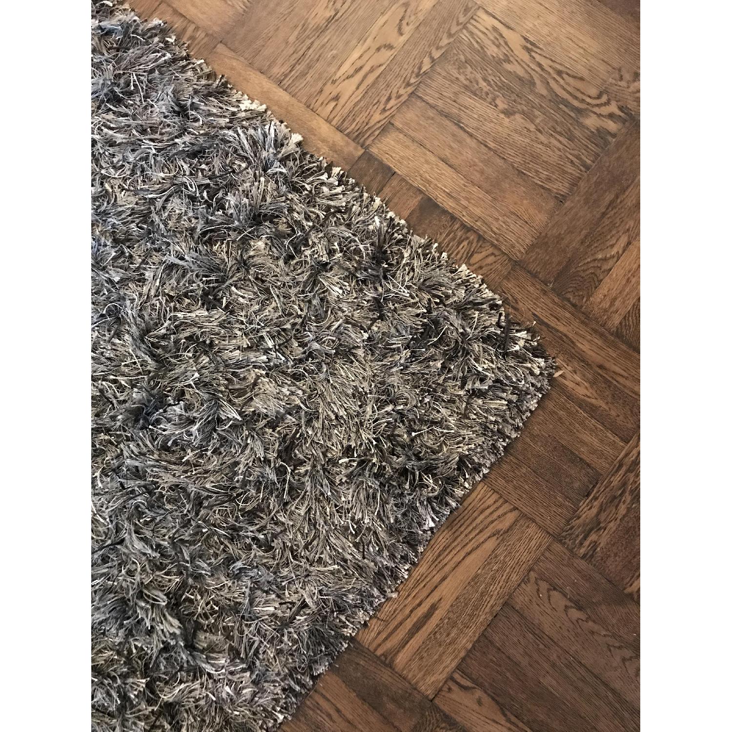 CB2 Drake Grey Shag Rug - image-3