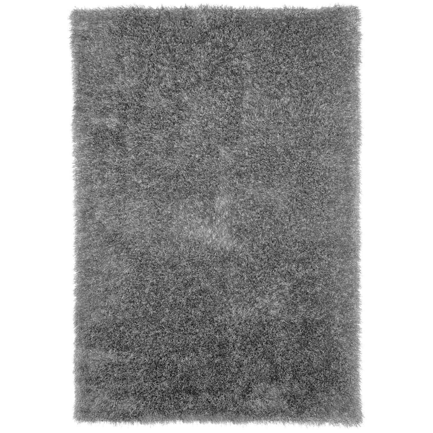 CB2 Drake Grey Shag Rug - image-5
