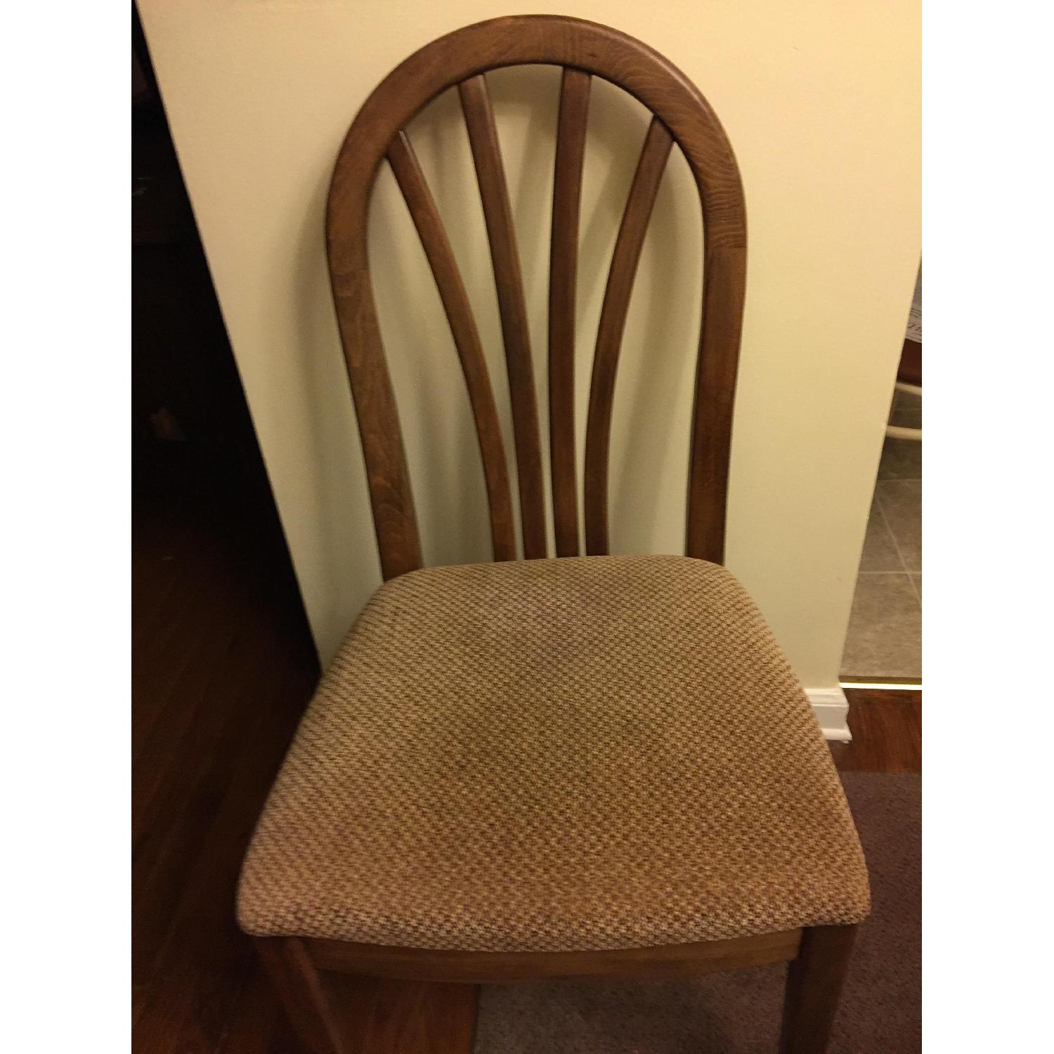 Wood Dining Table w/ 6 Chairs - image-3