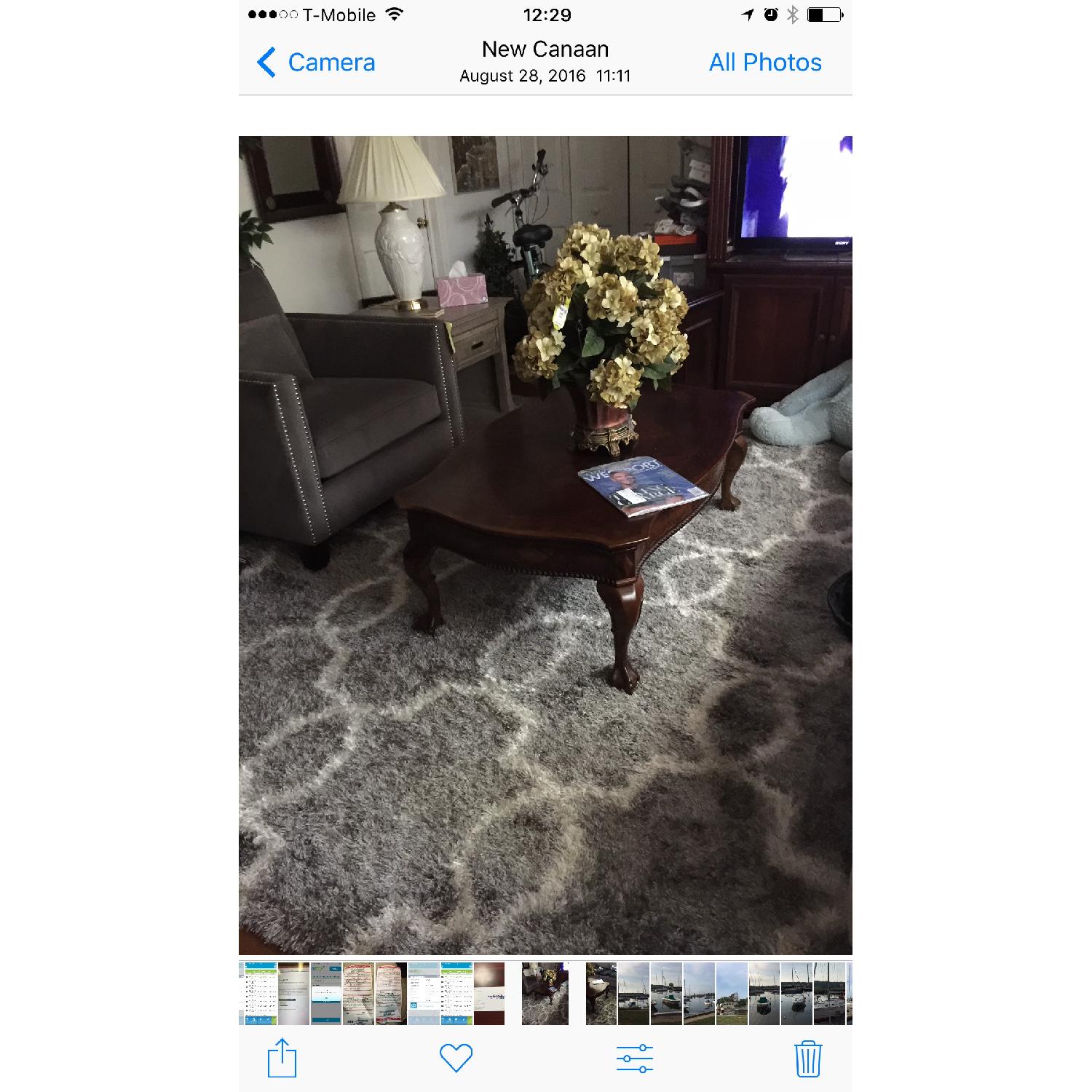 Lillian August Mahogany Coffee Table w/ Claw Feet - image-4