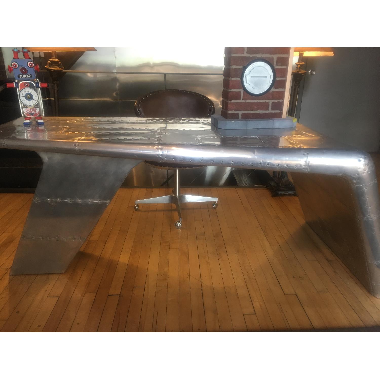 Restoration Hardware Aviator Wing Desk - image-8