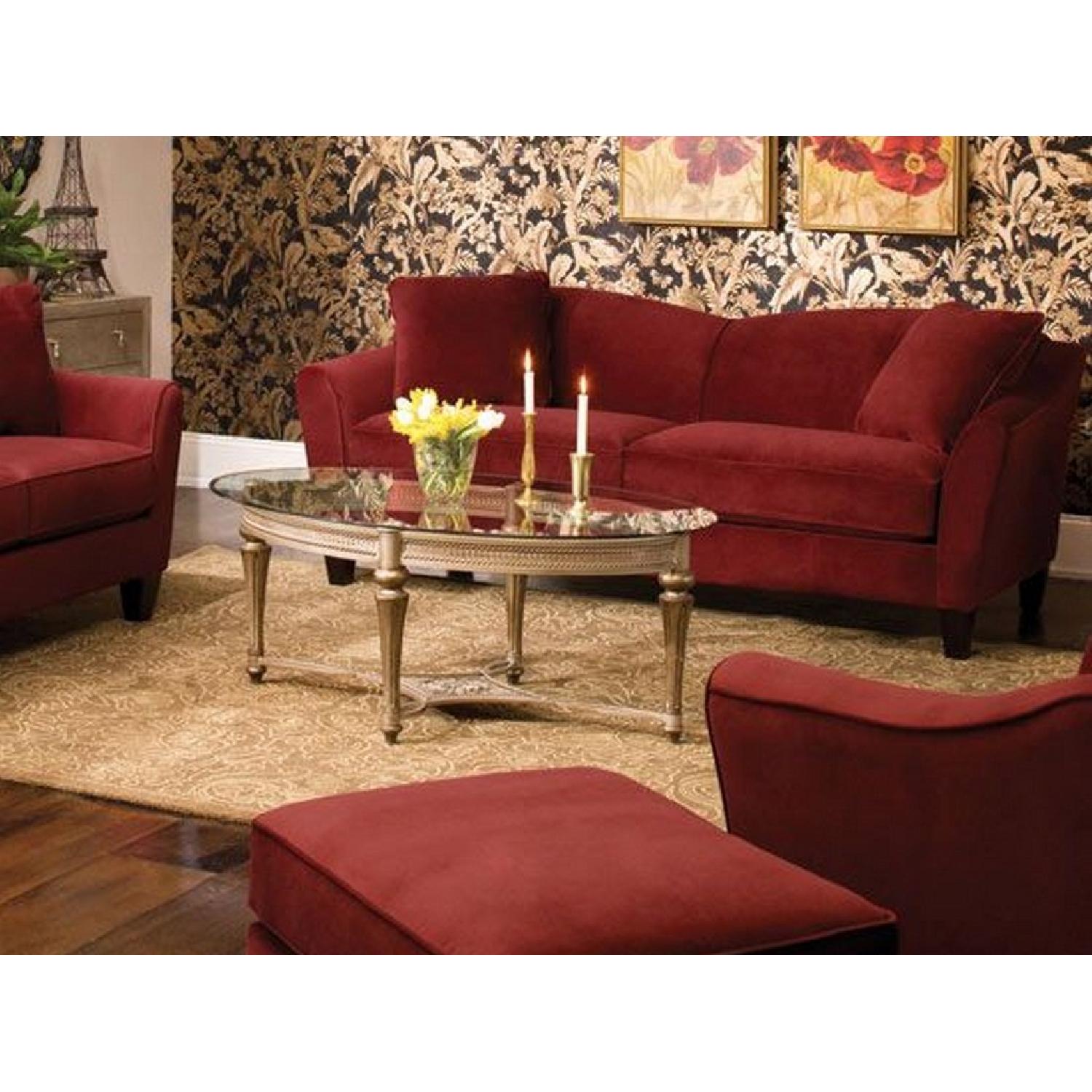 Raymour & Flanigan Scarlet Microfiber Sofa - image-7