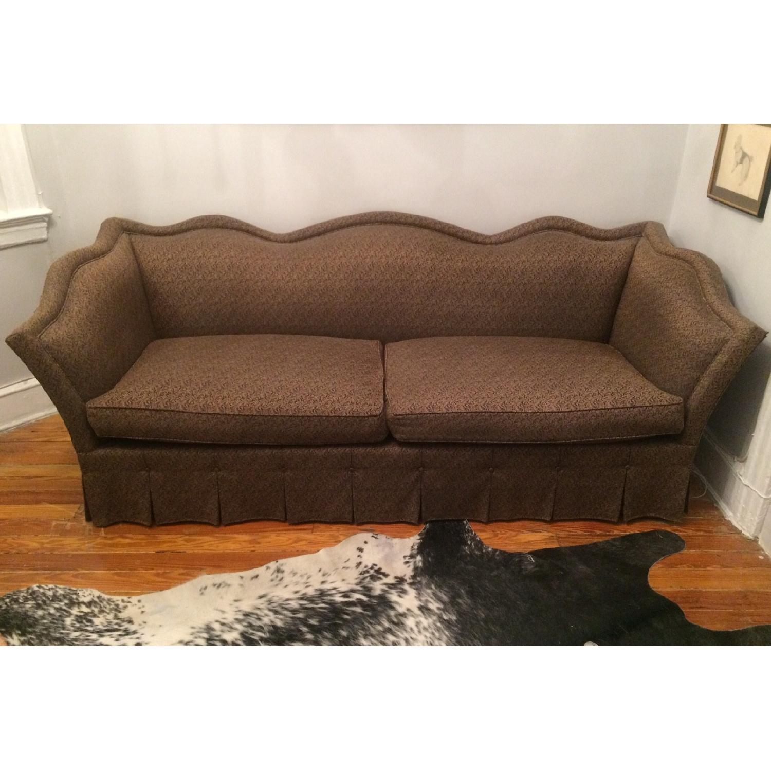 Vintage Camelback Sofa - image-1