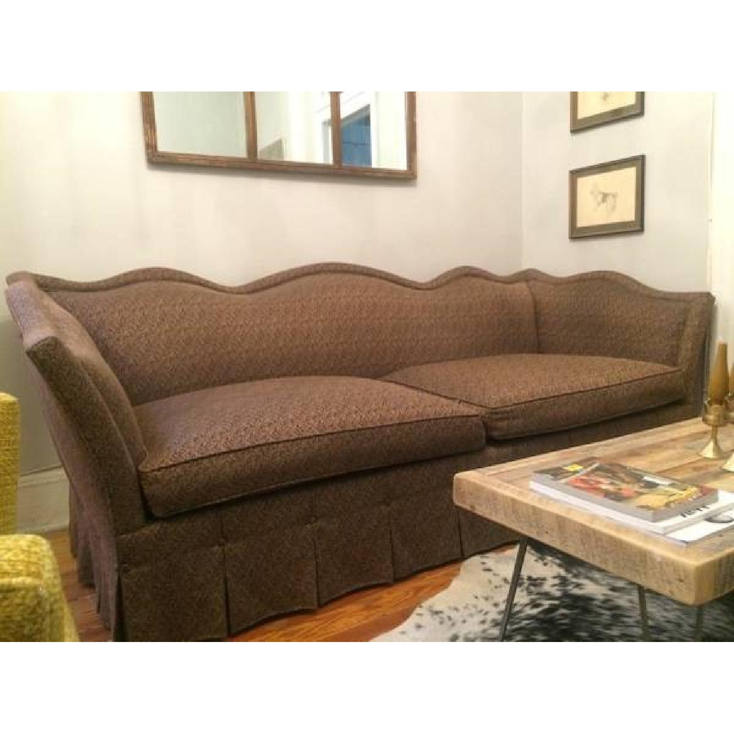 Vintage Camelback Sofa - image-4