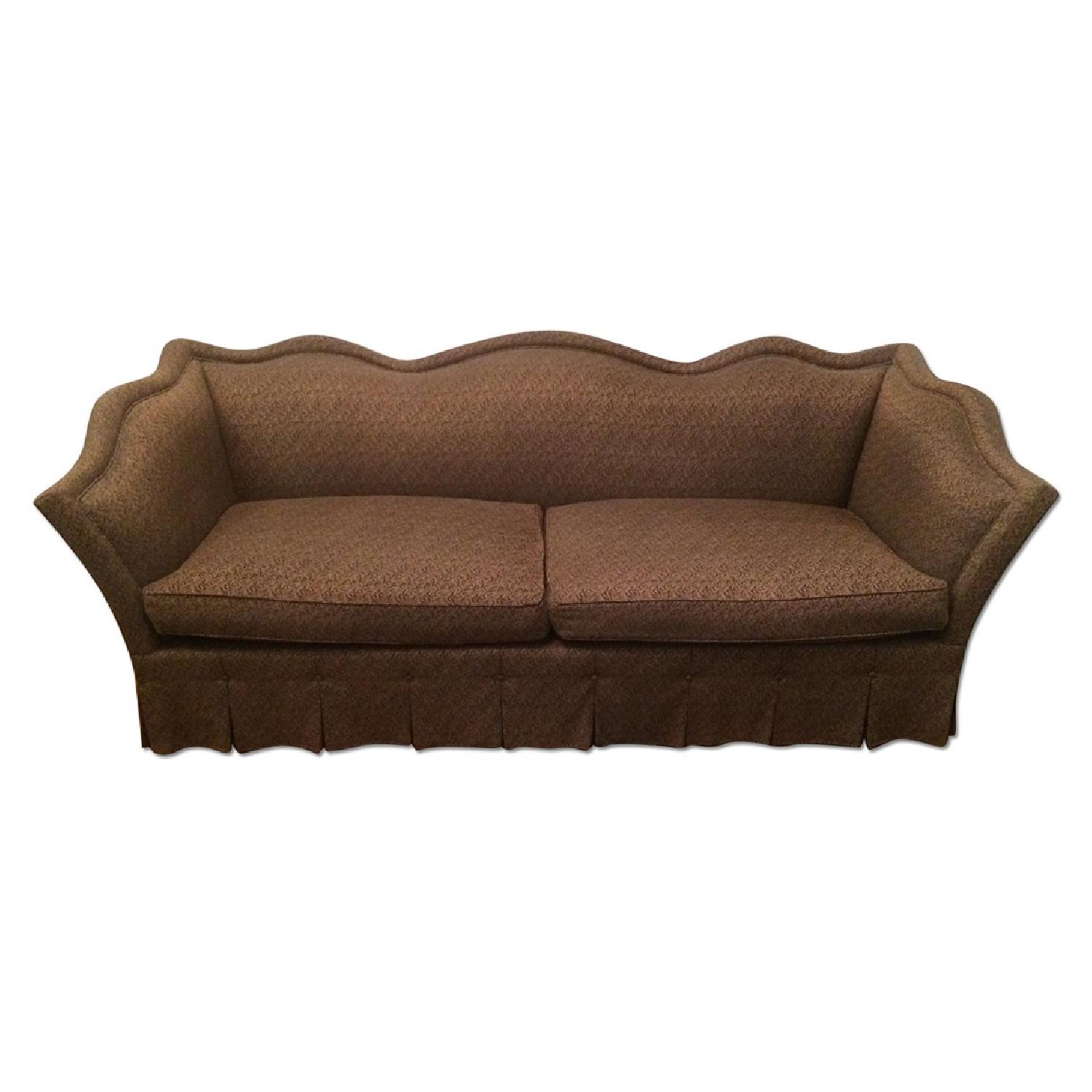 Vintage Camelback Sofa - image-0